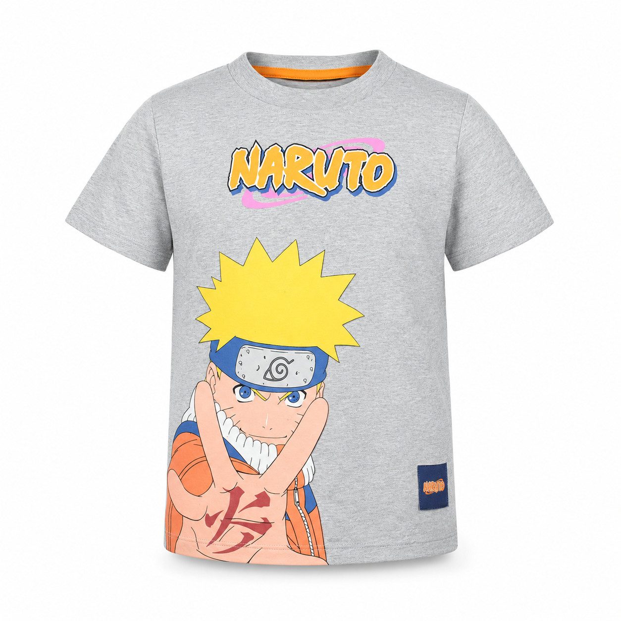 Naruto Print-Shirt Naruto Shippuden Jungen T-Shirt 116–128 Schwarz Grau Baumwolle