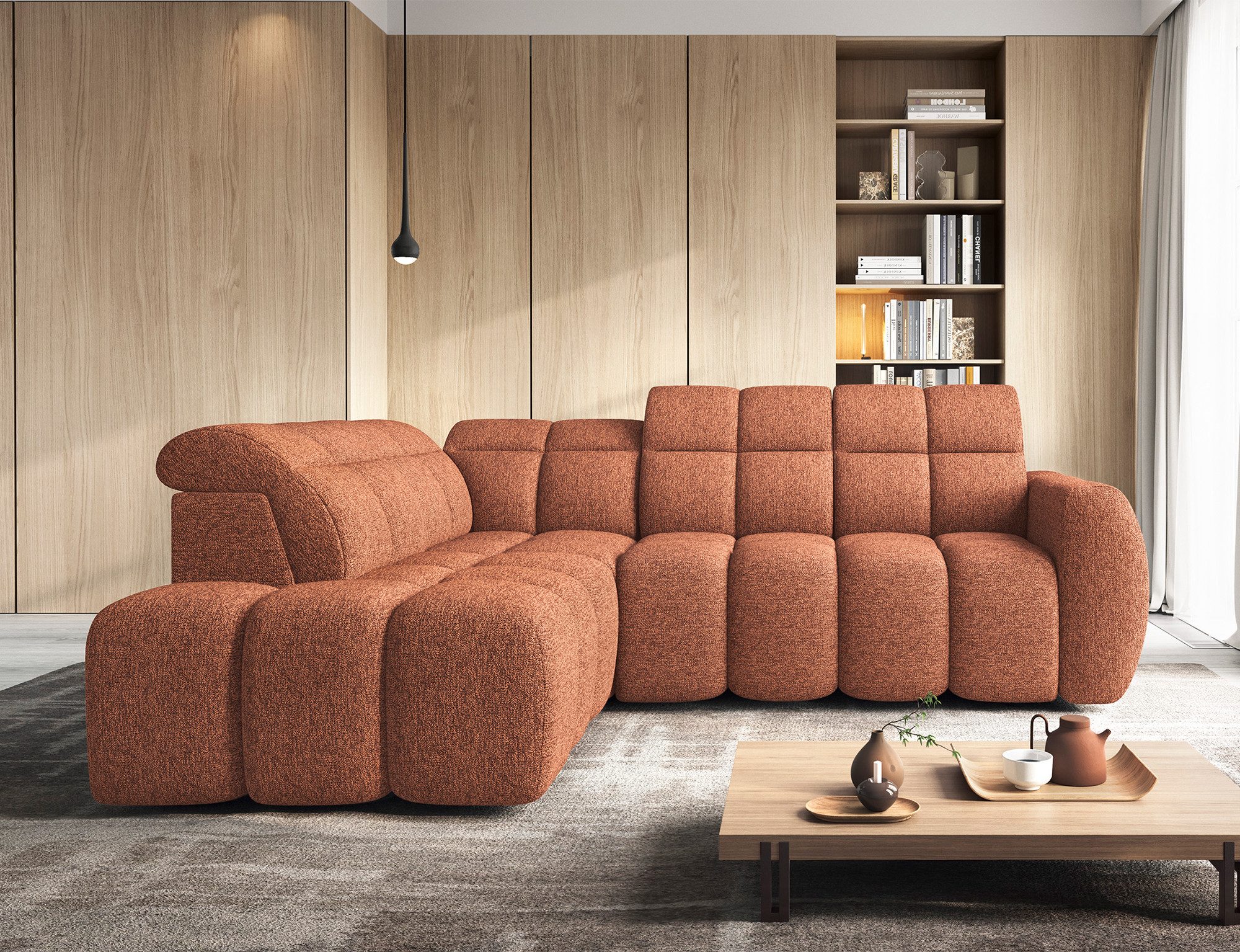 yourhouse24 Ecksofa Falconn Ecksofa L-Form, mit Schlaffunktion und Bettkasten