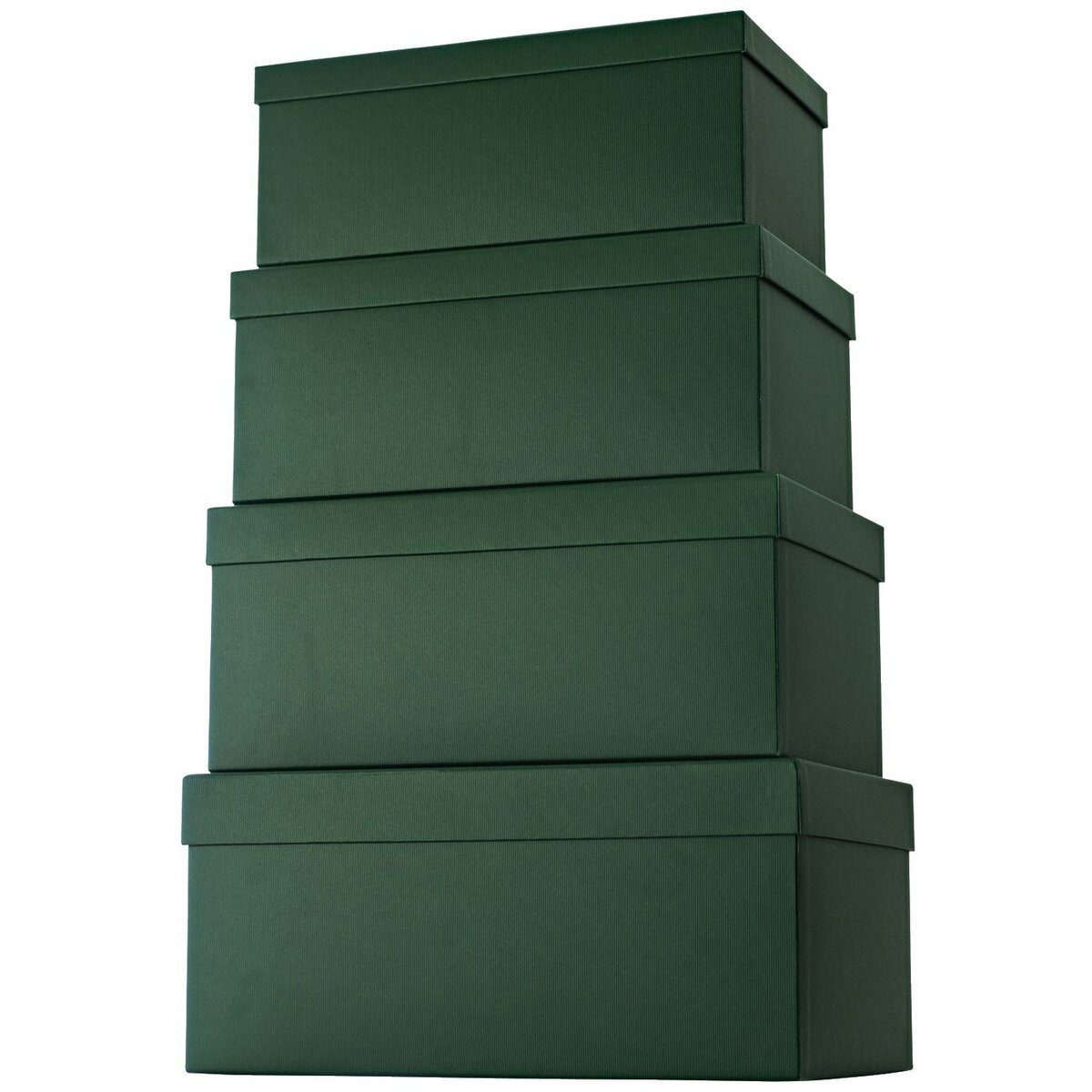stewo Versandkarton Geschenkkarton One Colour - 4 tlg. hoch dunkelgrün.