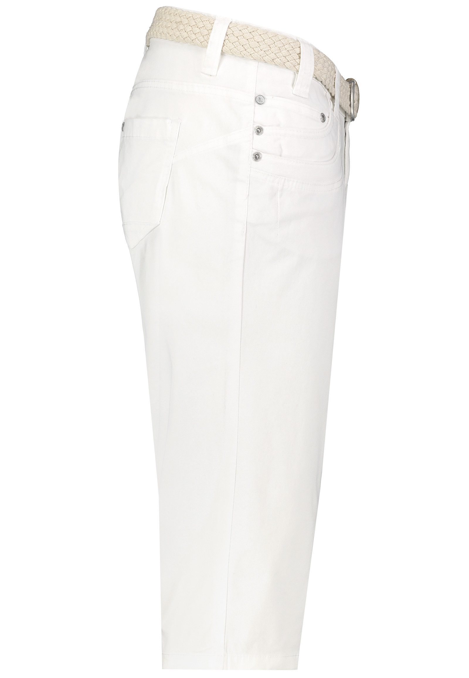 SUBLEVEL Bermudas Damen Short Bermuda 3/4 Hose Sommer Chino Stoff Hose mit Gürtel Capri