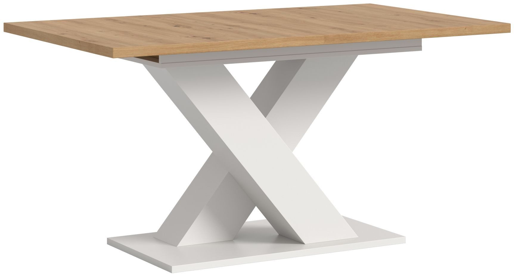 xonox.home Esstisch, Artisan Nachbildung Weiß Melamin Modern 150x76x90 cm
