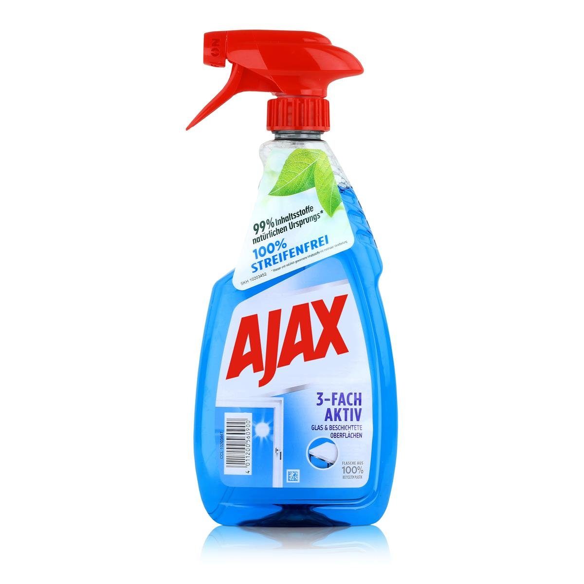 AJAX Ajax Glasreiniger 500ml - Für Glas & Beschichtete Oberflächen (1er Pac Glasreiniger