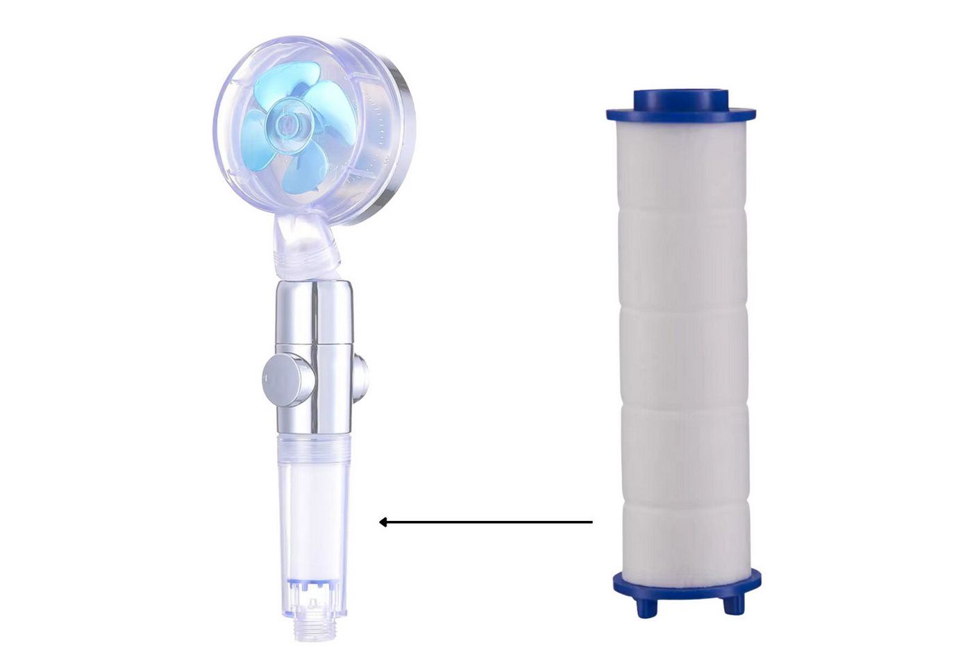 Thumbnail - Best Direct® Handbrause Savewater Power Filter, (Spar-Set, 5-tlg., 5er, 10er oder 15er Pack), Ersatzfilter für Duschbrau...