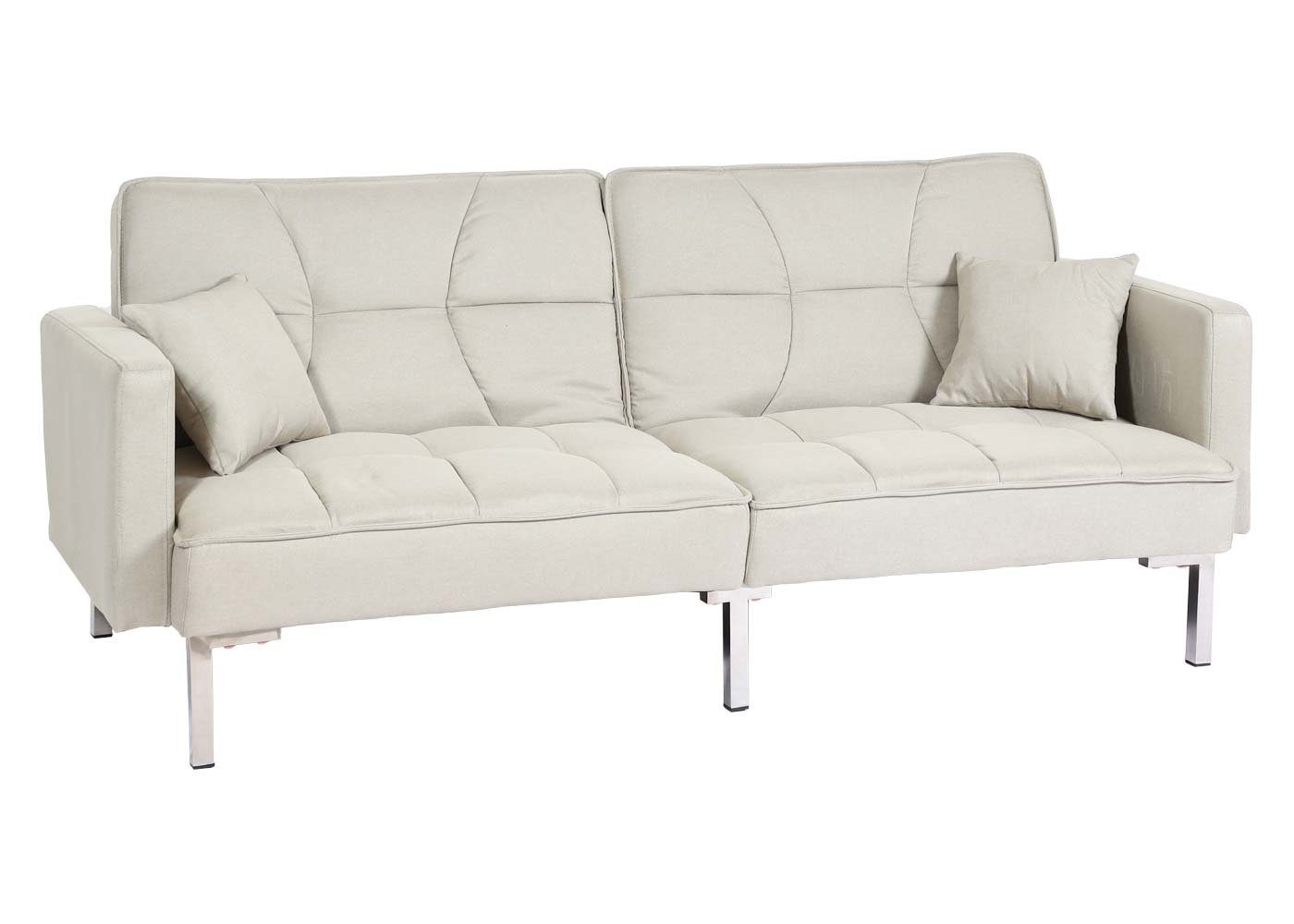 Dekorative kg | creme-beige Maximale Inklusive 250 Kissen MCW-K65, MCW Schlafsofa Belastbarkeit: Ziernaht, 2 beige