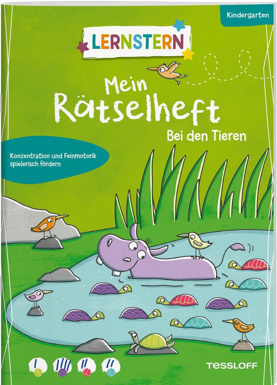LERNSTERN. Mein Rätselheft Kindergarten. Bei den Tieren / Ilka Röhling im Vergleich
