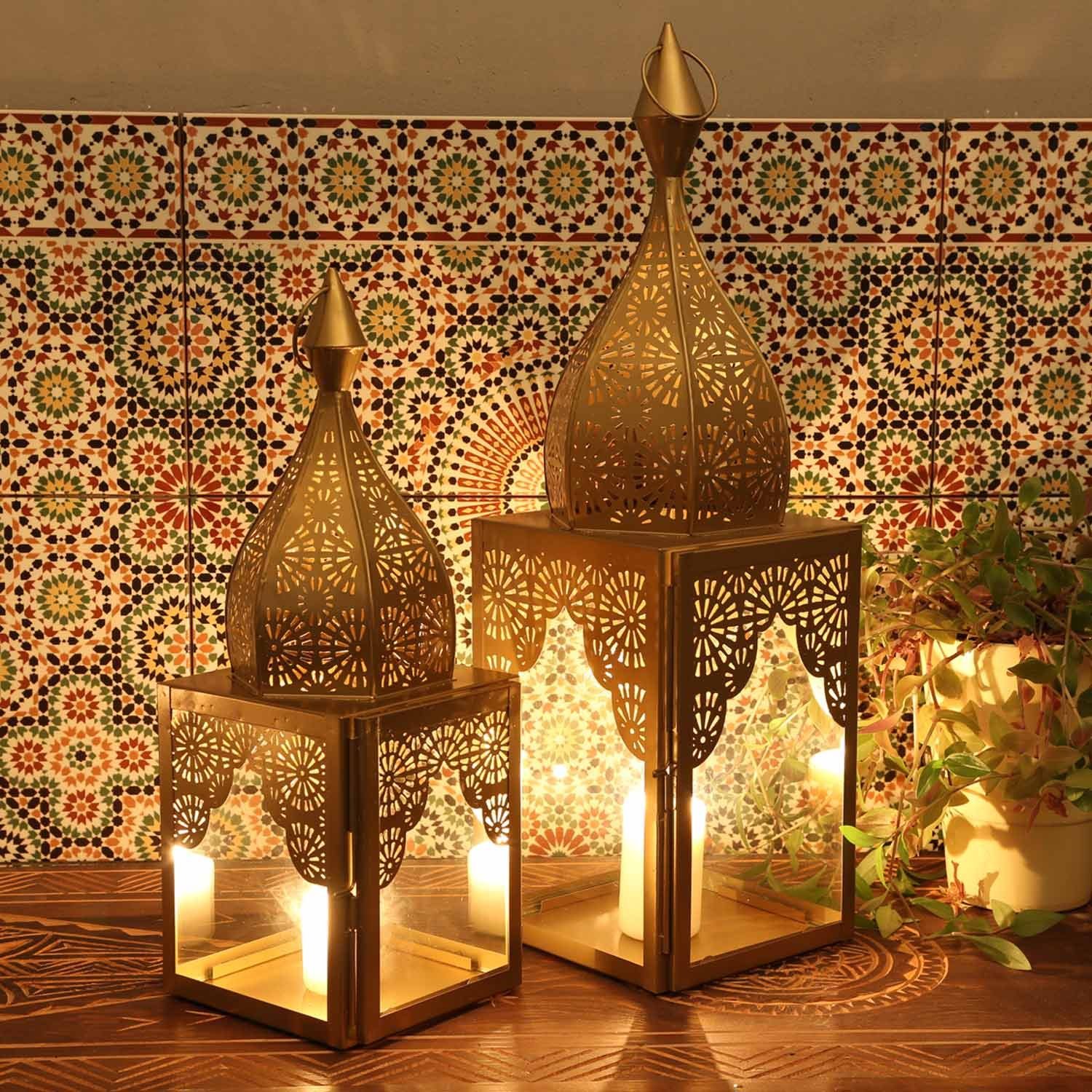 Casa Moro Kerzenlaterne Ramadan Laterne Gold günstig online kaufen