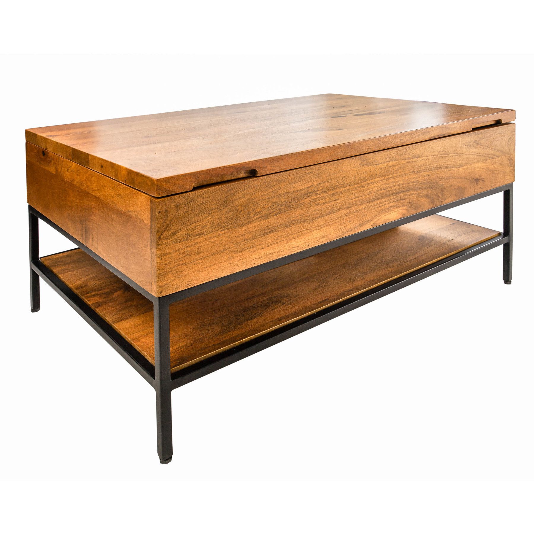 riess-ambiente Couchtisch FACTORY LIFTUP 80cm natur, Wohnzimmer · Massivhol günstig online kaufen