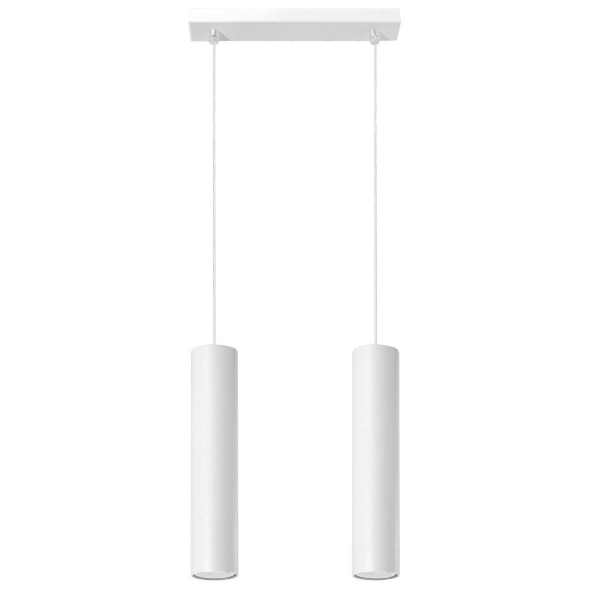 SOLLUX lighting Hängeleuchte Hängeleuchte Lagos 2 Weiß, Nicht enthalten