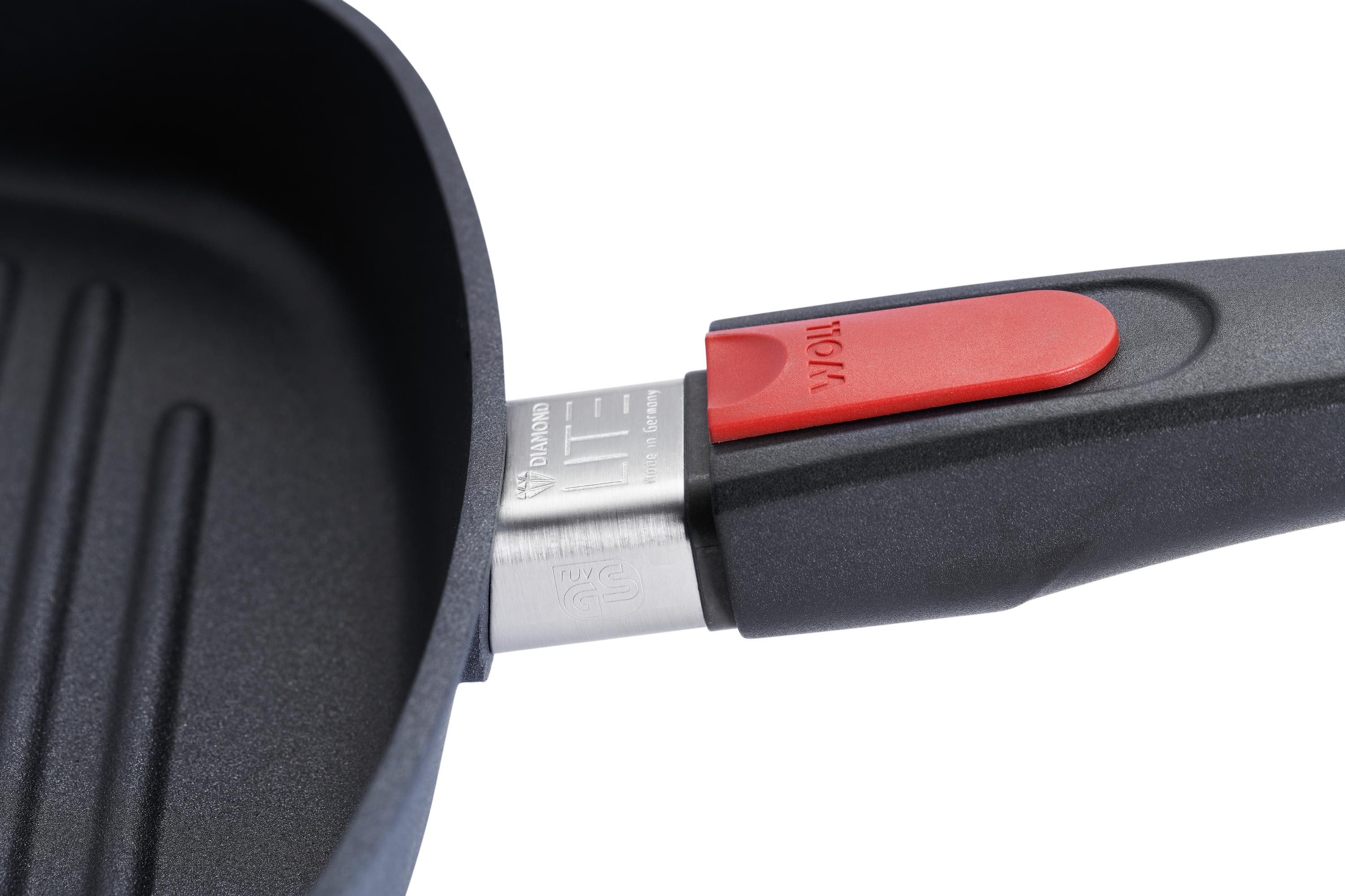 WOLL MADE IN GERMANY Grillpfanne Diamond Lite, Aluminiumguss, 28x28 cm, Induktion