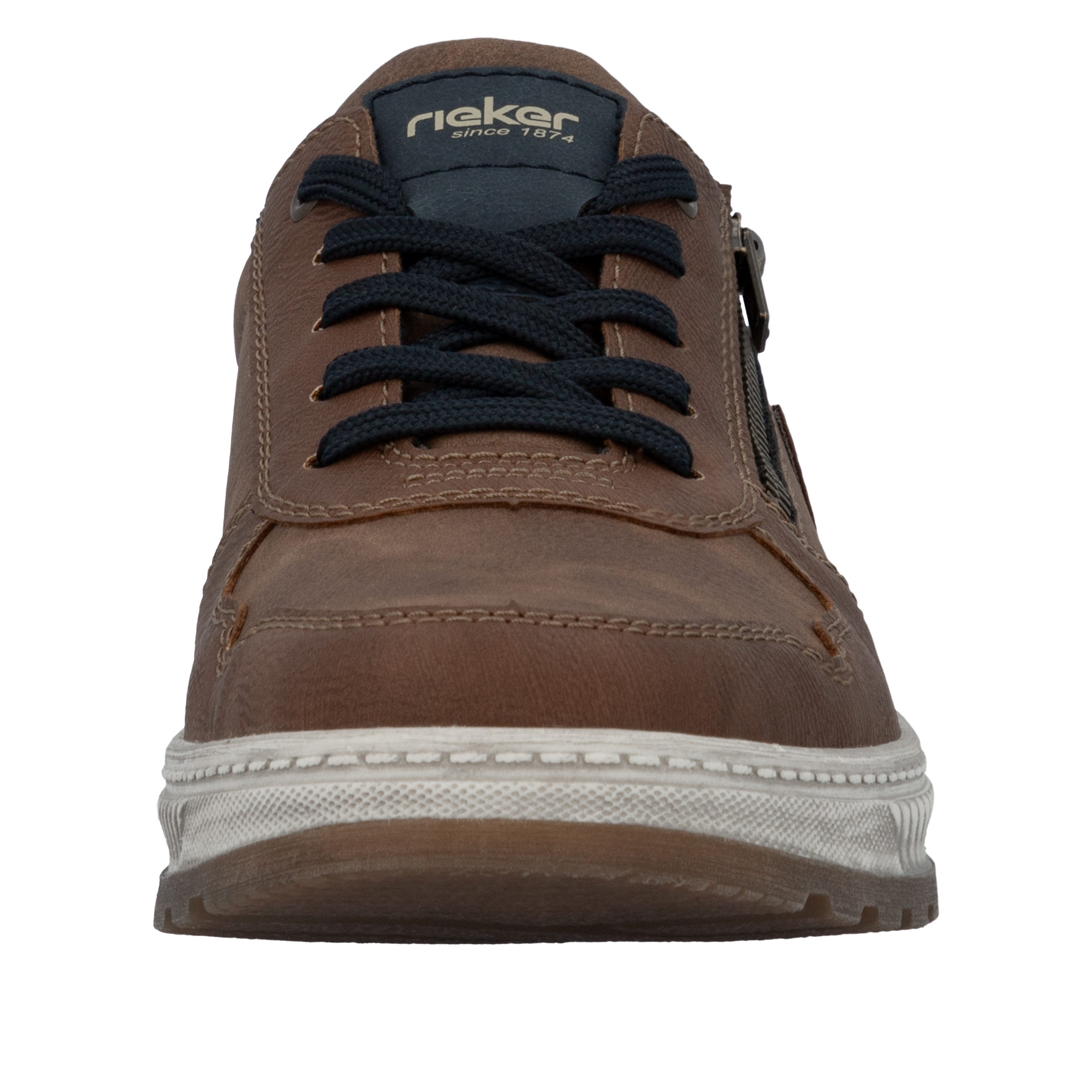 Rieker Sneaker Freizeitschuh, Halbschuh, Schnürschuh mit Kontrastbesatz