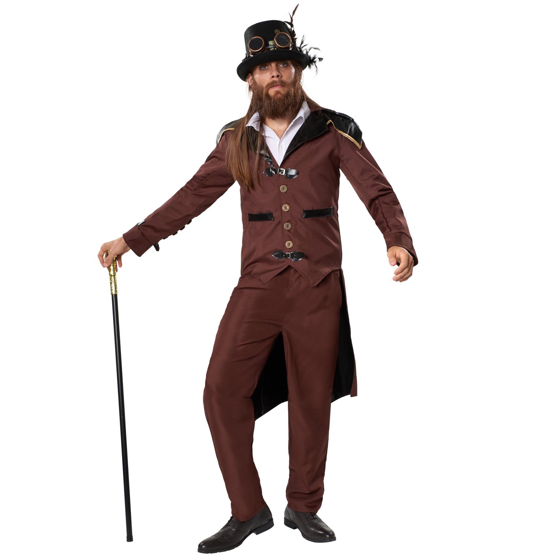 dressforfun Kostüm Herrenkostüm Steampunk Graf, Extravagantes Steampunk-Outfit