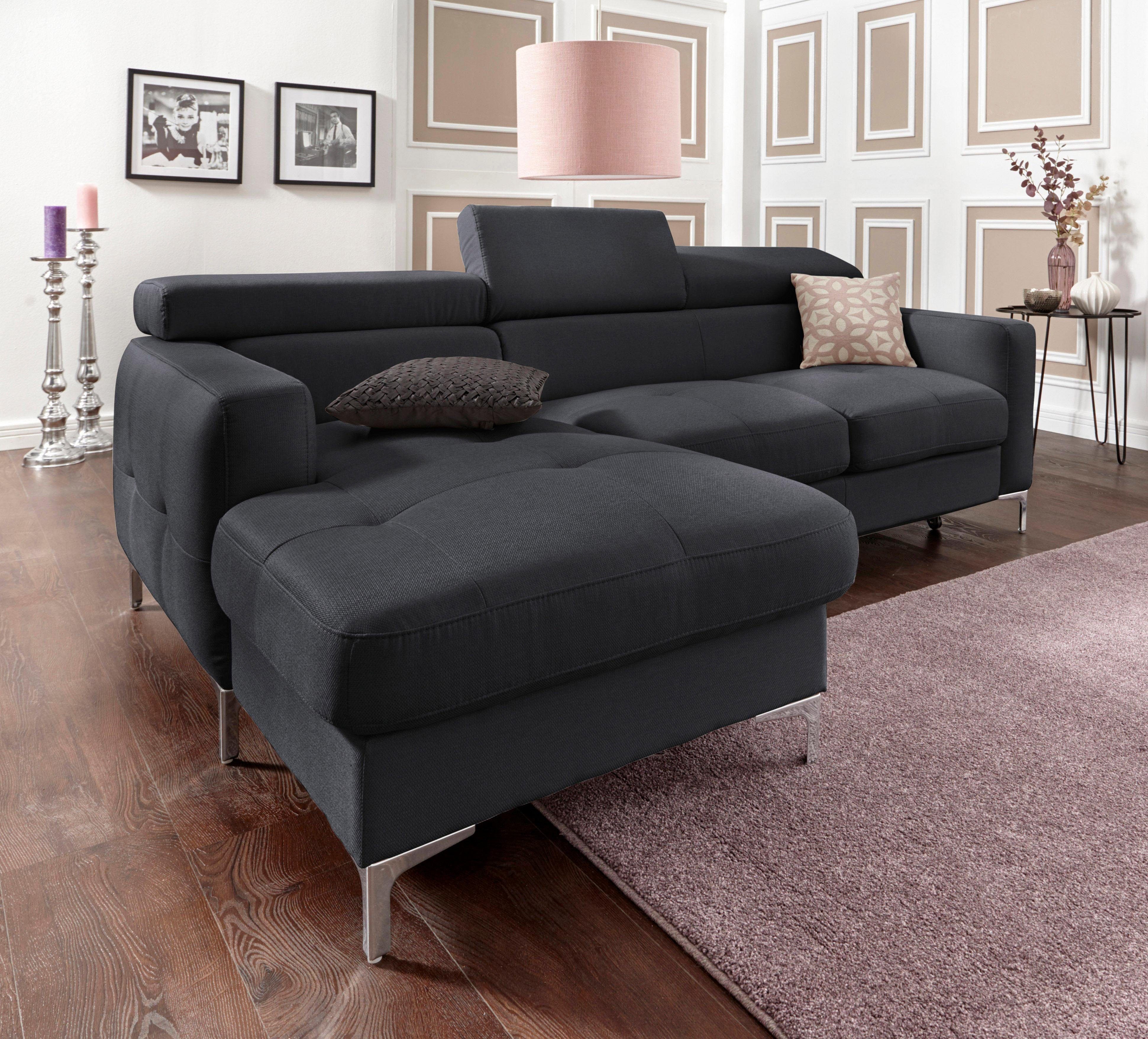 COTTA Ecksofa Sammy L-Form, mit Kopfteilverstellung, günstig online kaufen