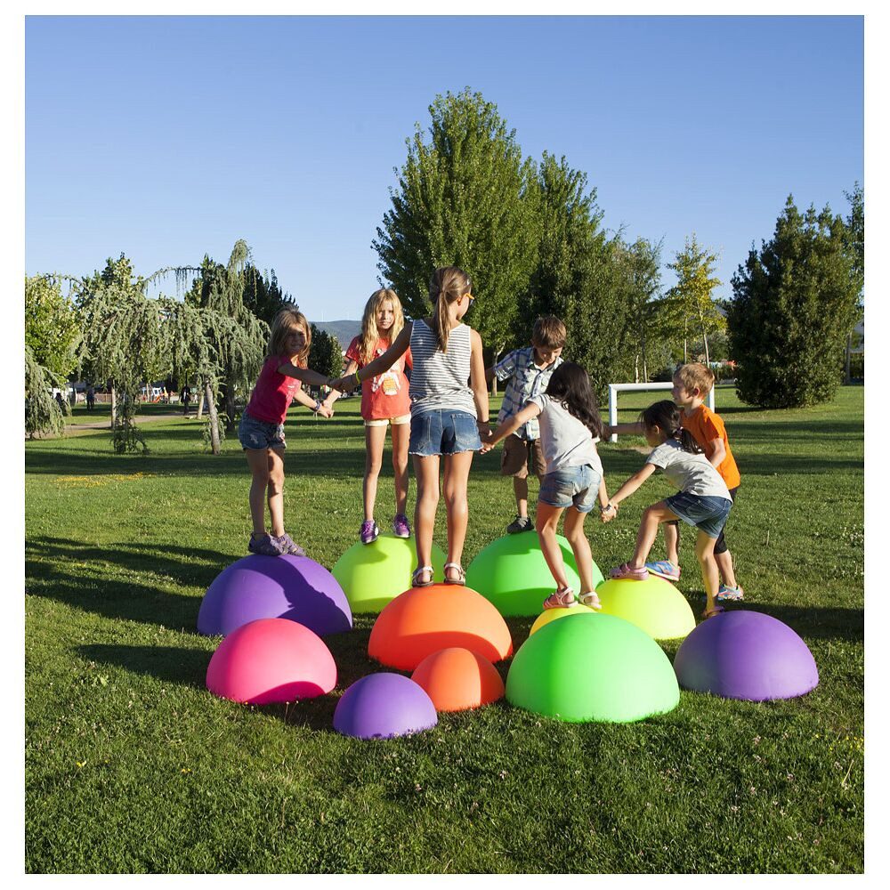 Amaya Balancetrainer Balanciersteine-Set Balance Dome, 4 unterschiedliche Höhen, Durchmesser und Farben