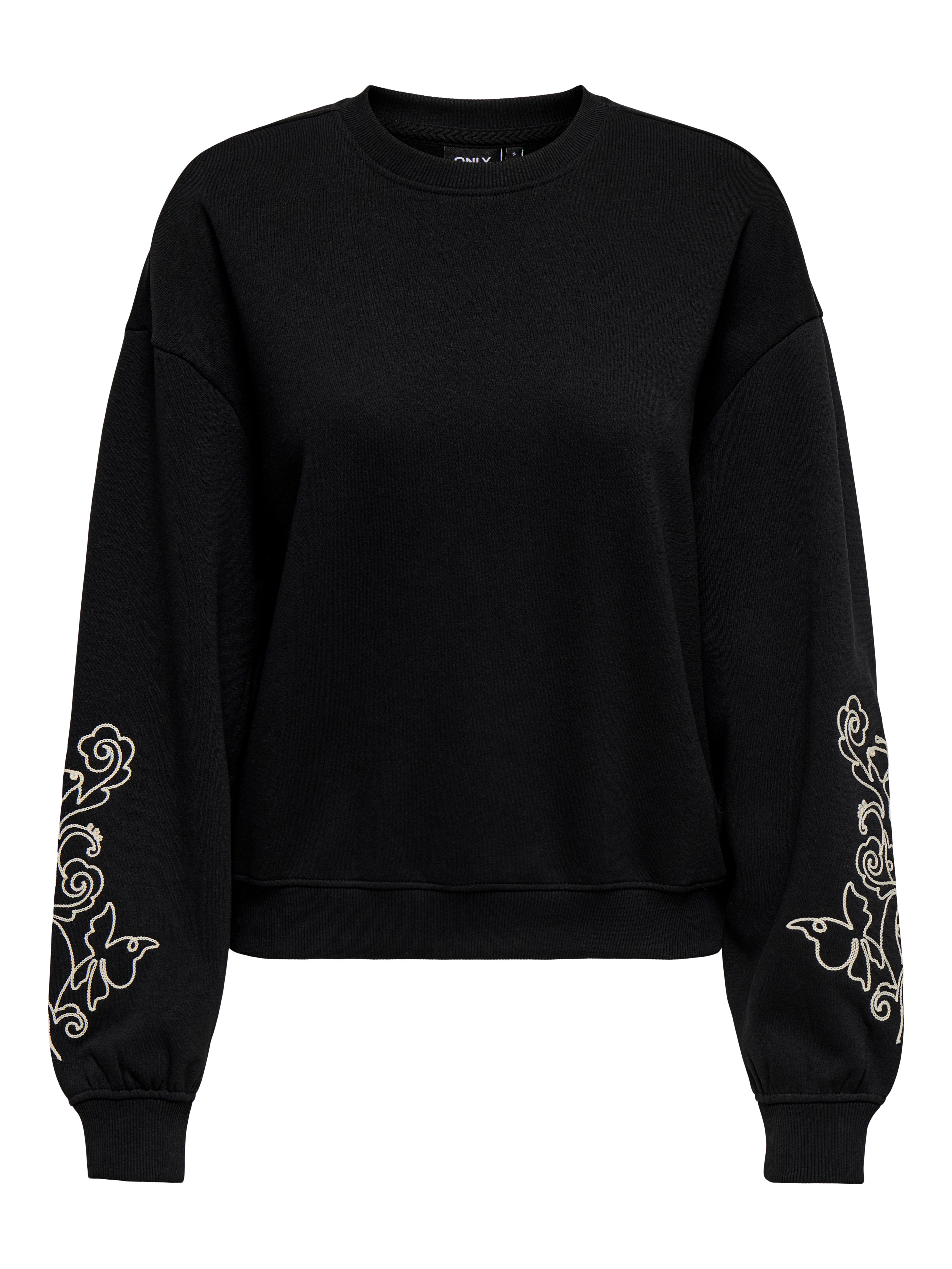 ONLY Sweatshirt ONLBROOKE L/S O-NECK FLOWER SWT günstig online kaufen
