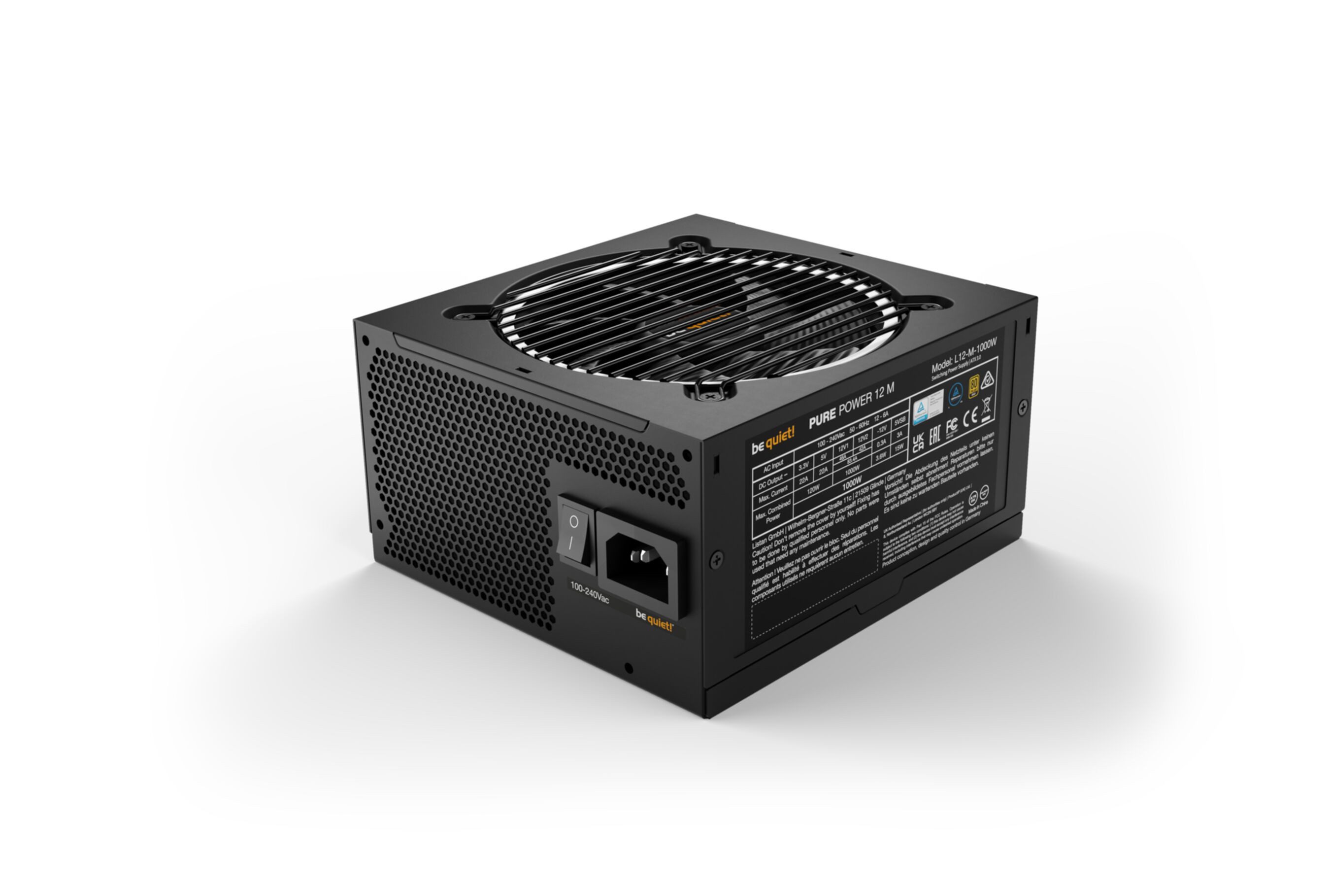be quiet! Pure Power 12 M PC-Netzteil (Vollständig modular)