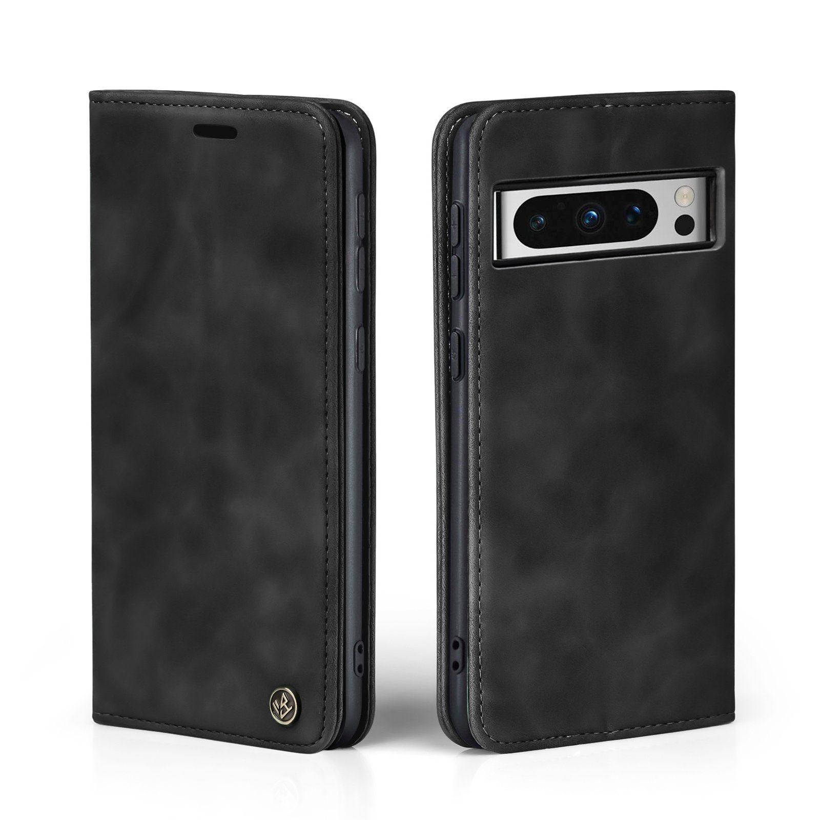 Tec-Expert Handyhülle Tasche Hülle für Google Pixel 8 Pro 6.7 Zoll, 6.7, Cover Klapphülle Case mit Kartenfach Fliphülle aufstellbar