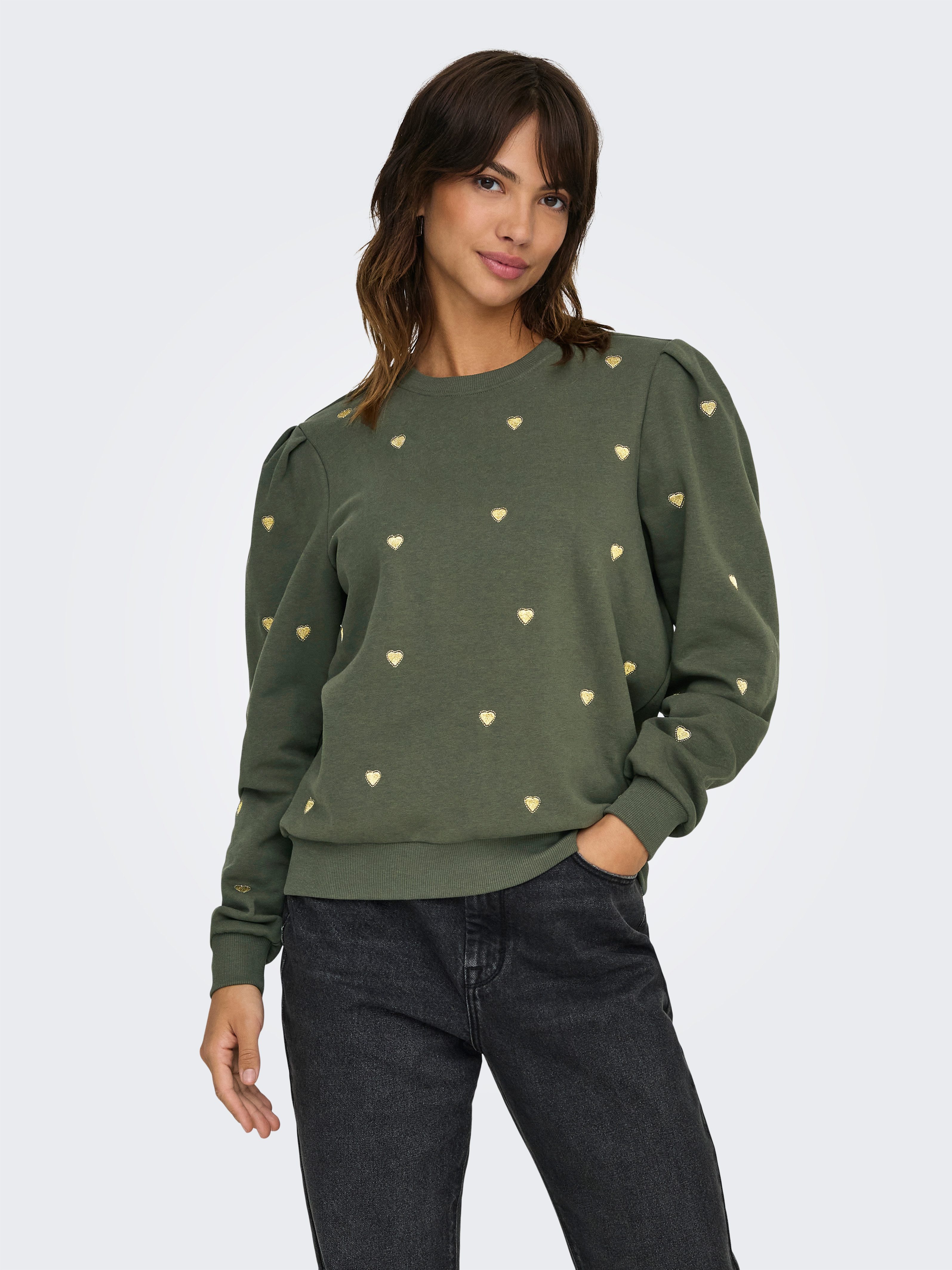 Sweatshirt ONLCALLE L/S O-NECK BOX SWT