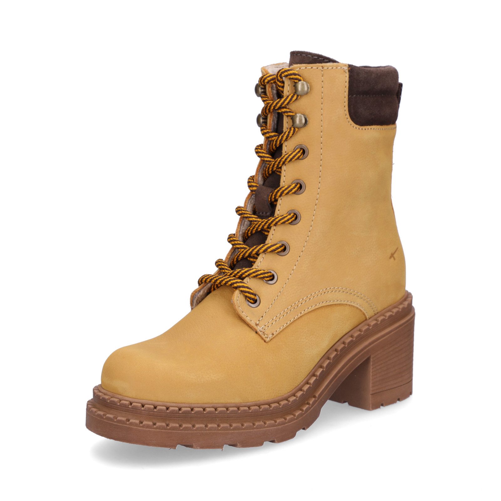 Tamaris Tamaris Damen Schnürstiefelette ocker Stiefelette