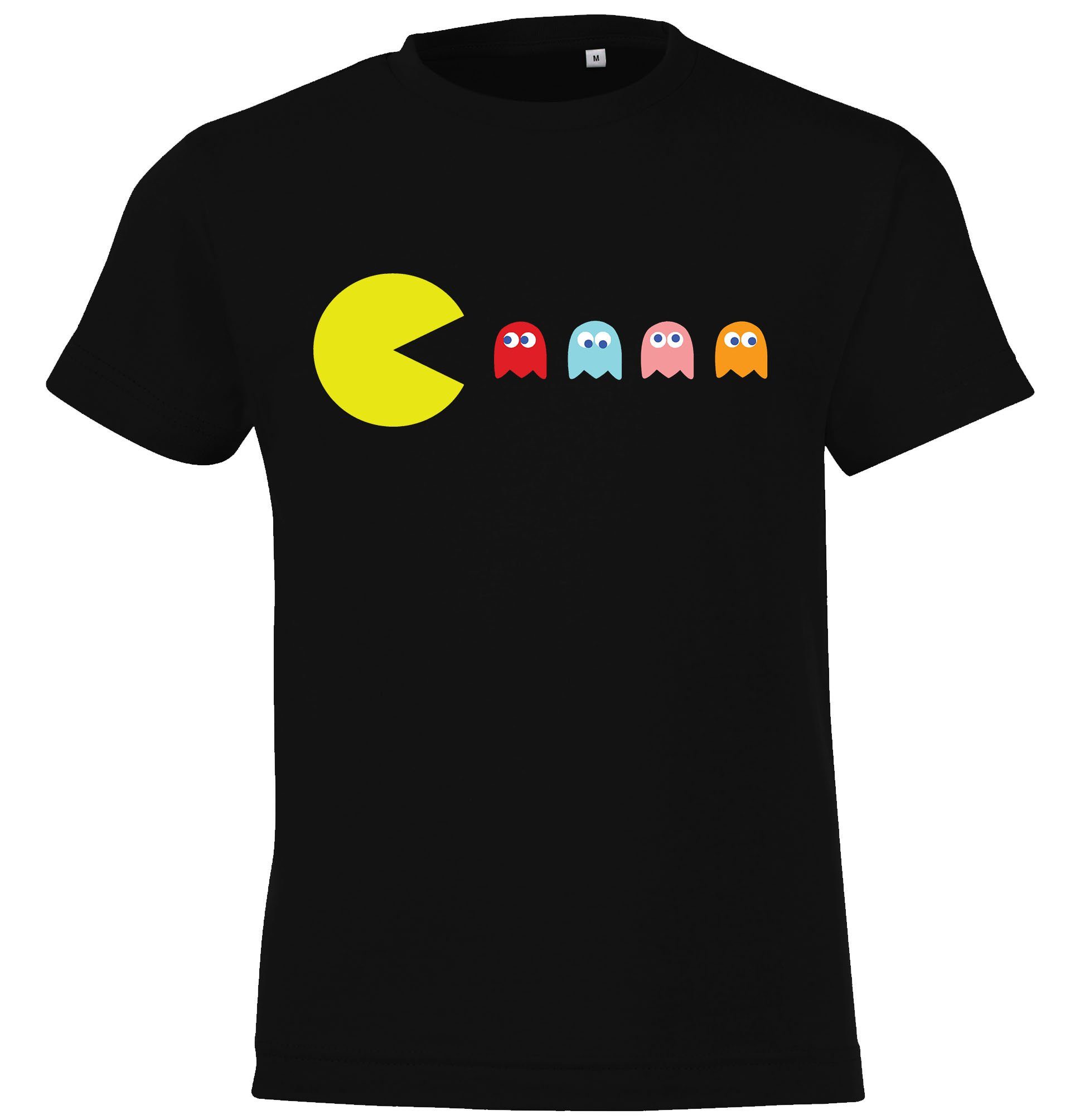 Youth Designz T-Shirt Vintage Gaming Kinder Shirt für Jungen und Mädchen mit trendigem Frontprint Schwarz