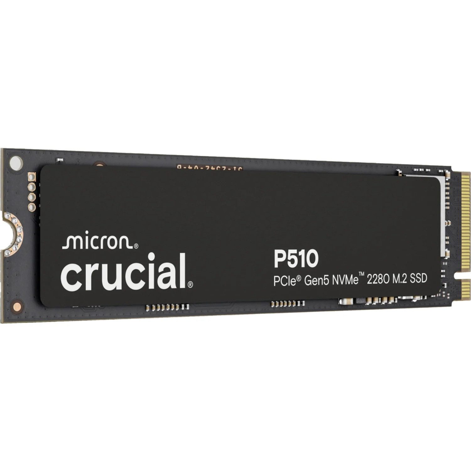 Crucial P510 1TB M.2 2280 NVMe SSD 1000GB interne SSD (1 TB) M.2" 11000 MB/S Lesegeschwindigkeit, 9500 MB/S Schreibgeschwindigkeit, PCIe Gen5 x4, NVMe 2.0, Micron 3D NAND, M.2 2280