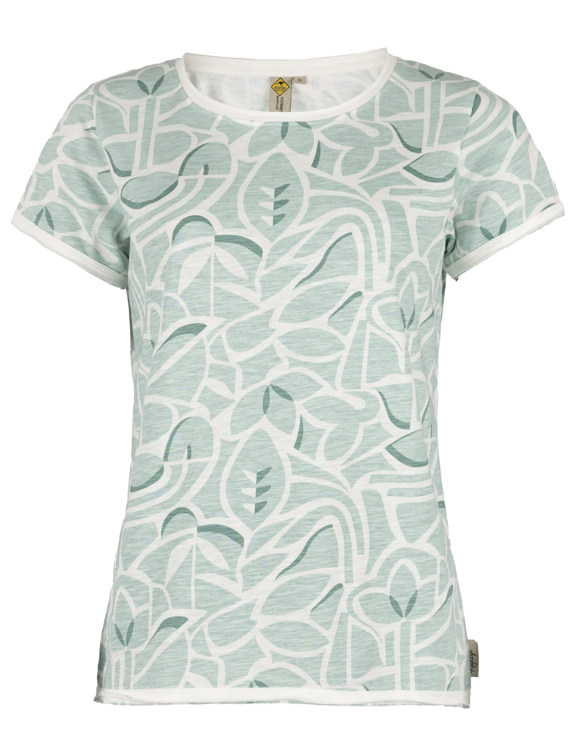 ROADSIGN australia T-Shirt Urban Leaf (1, 1-tlg., 1) moderner Allover Print, weiche Baumwolle, bequemer Schnitt