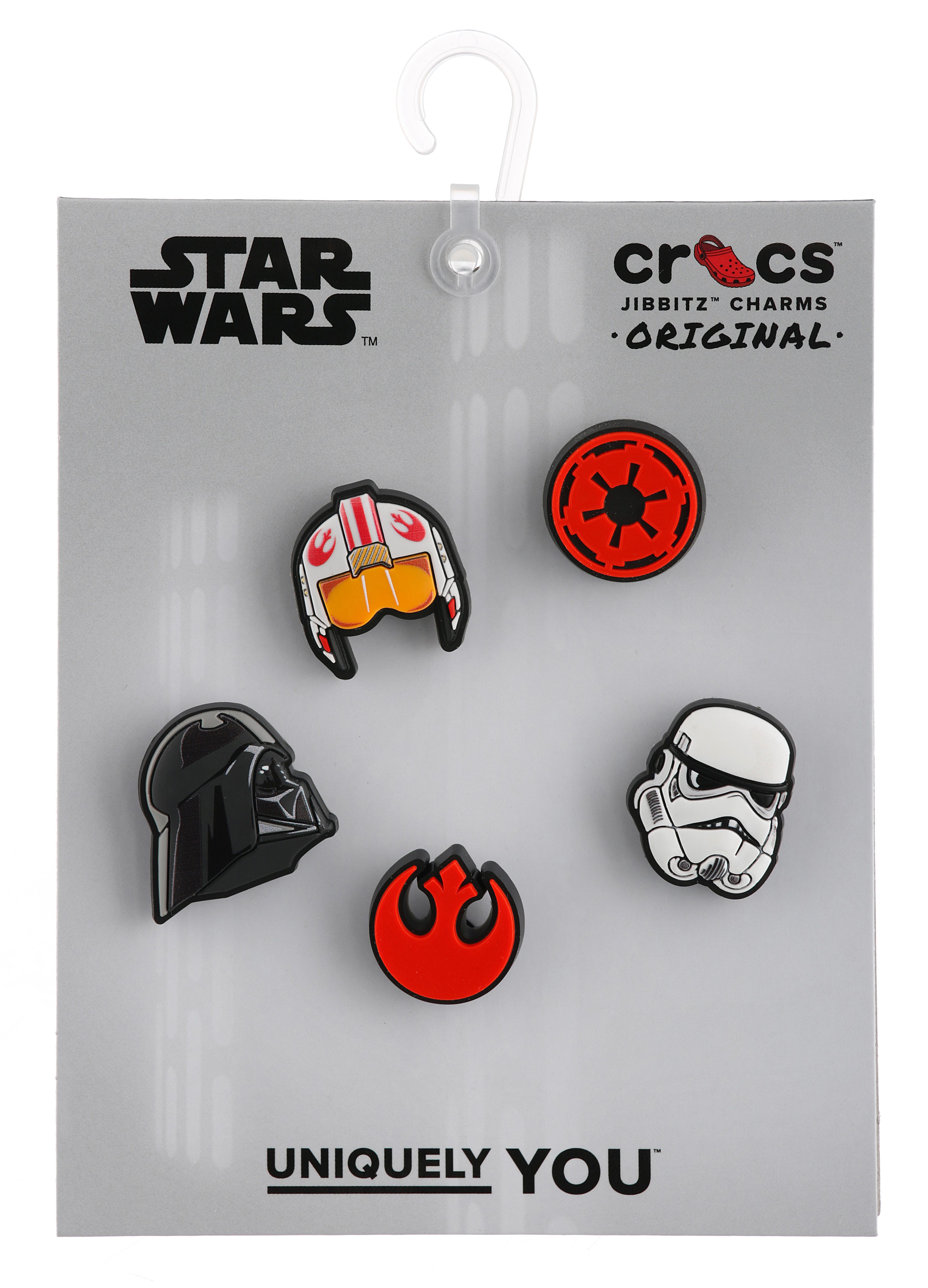 Crocs Schuhanstecker Jibbitz™ Star Wars (Set, 5-tlg., Kein Spielzeug. Nicht für Kinder unter 3 Jahren geeignet), Star Wars Motive zum Anstecken