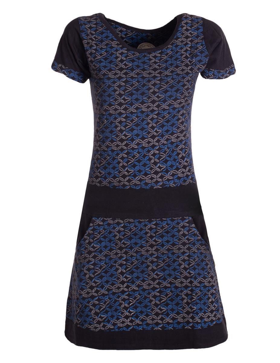 Vishes Tunikakleid Damen Longshirt-Kleid kurzarm Mini-Kleid günstig online kaufen