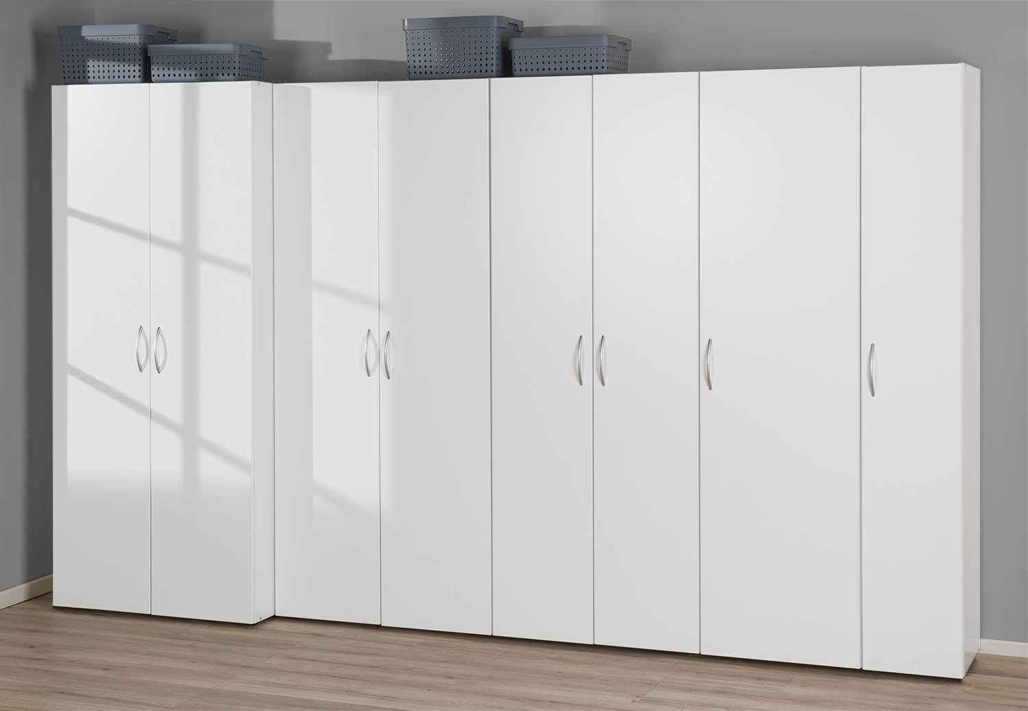 Türen cm Wimex cm, MULTIRAUMKONZEPT, Kleiderschrank Drehtürenschrank H 185 B 80 x Weiß, 2