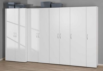 Wimex Drehtürenschrank Kleiderschrank MULTIRAUMKONZEPT, Weiß, B 80 cm x H 185 cm, 2 Türen