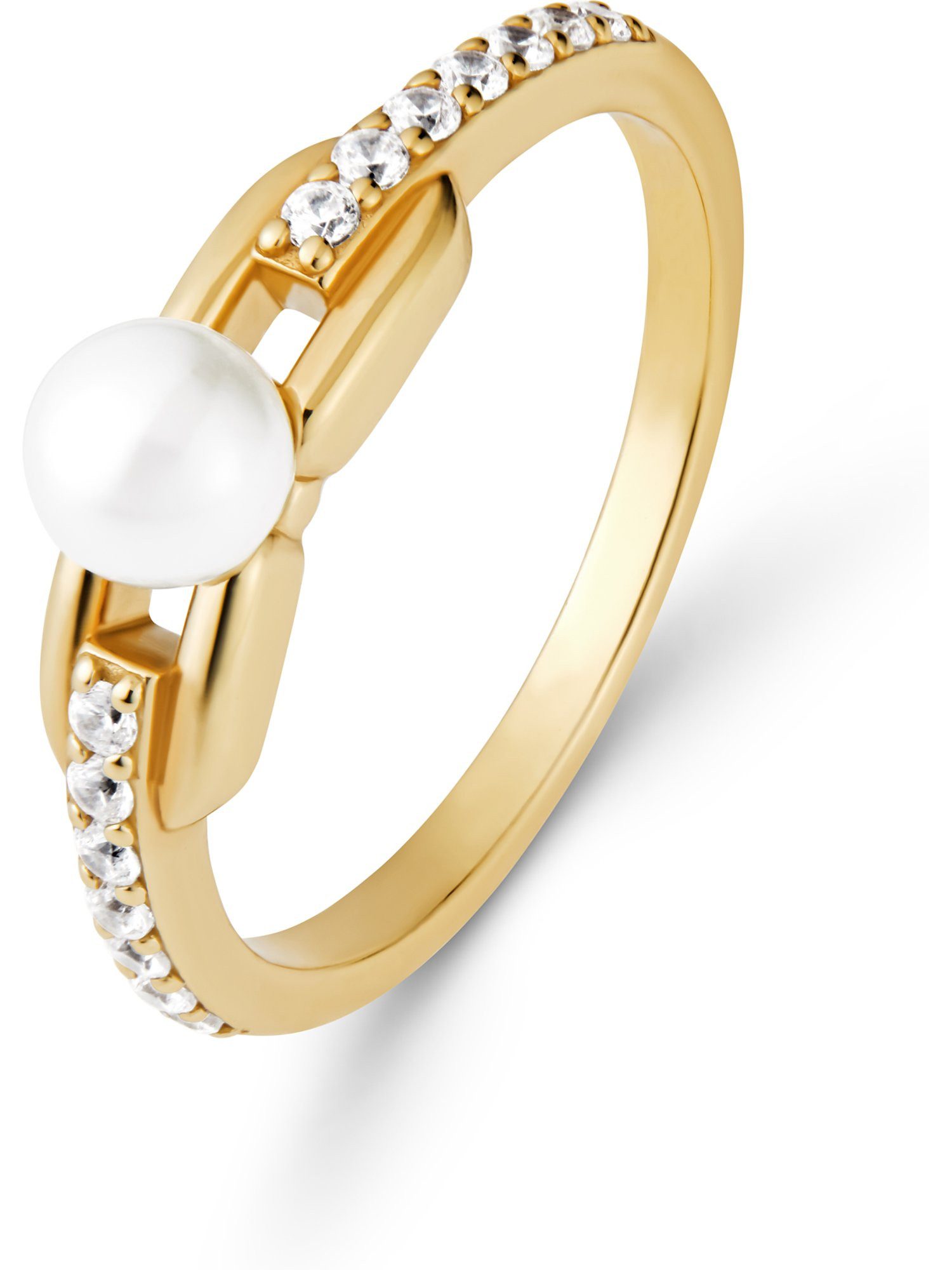 Silberring CHRIST Damen-Ring 925er Silber, recycelt Zirkonia
