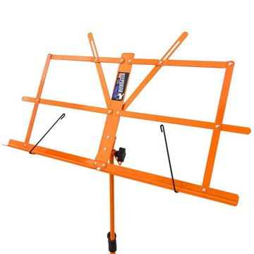 keepdrum Notenpult MUS2OR Notenständer Orange mit 10 Magnete