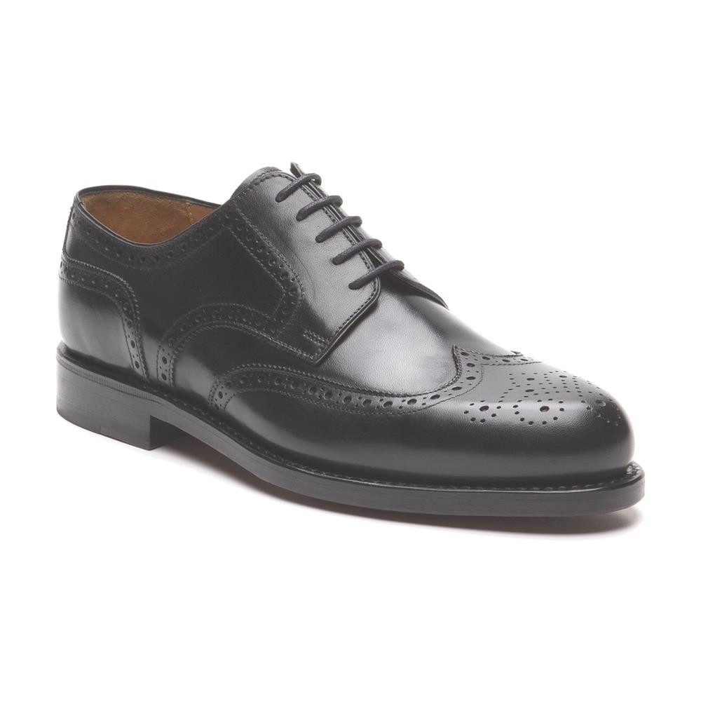 Prime Shoes Prime Shoes LINZ Herren Schnürung Budapester Calf Black EU46,5/UK11,5 Schnürschuh