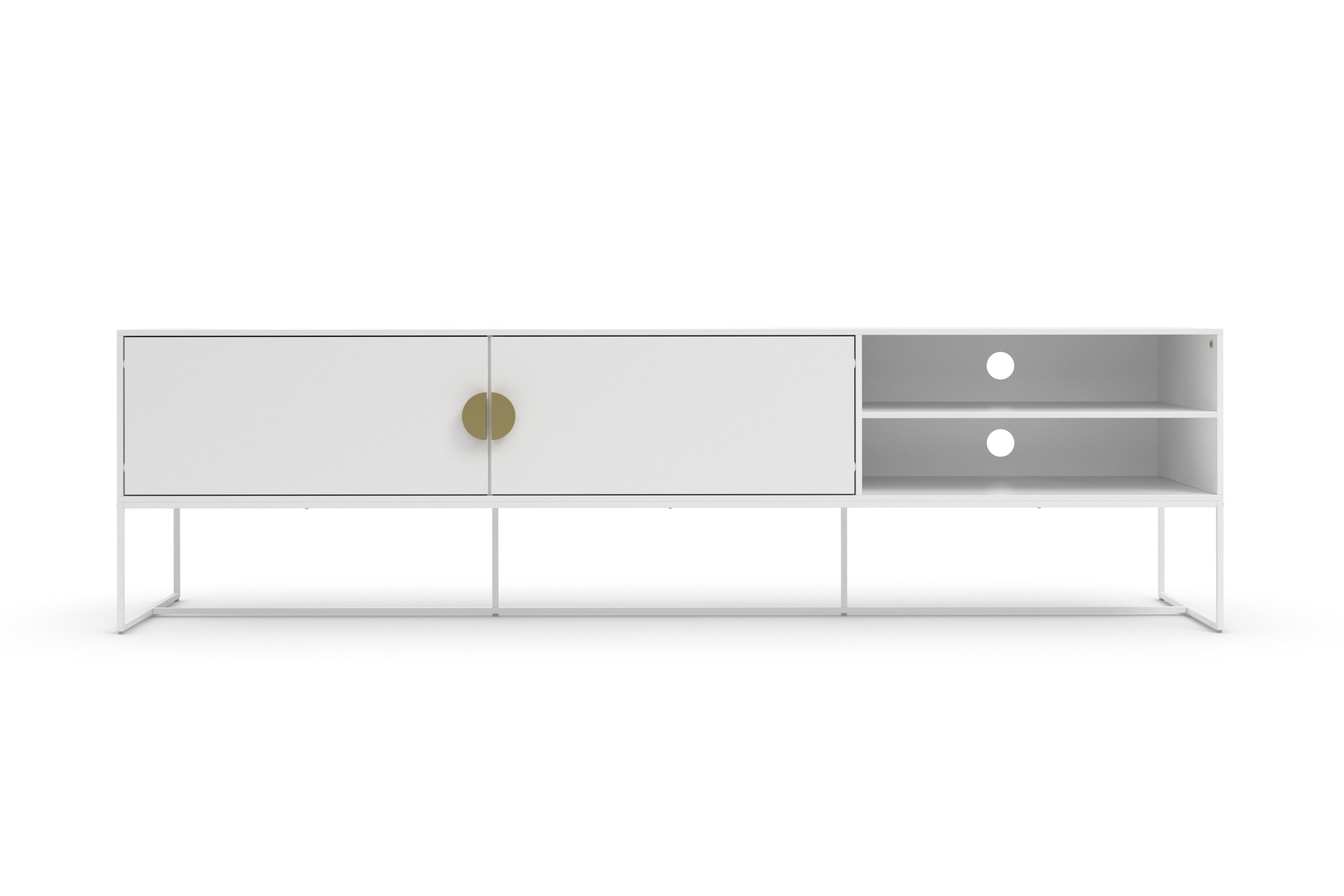 OTTO home Lowboard Abito, Kommode mit Kabeldurchführung,Einlegeboden, Breite 180 cm