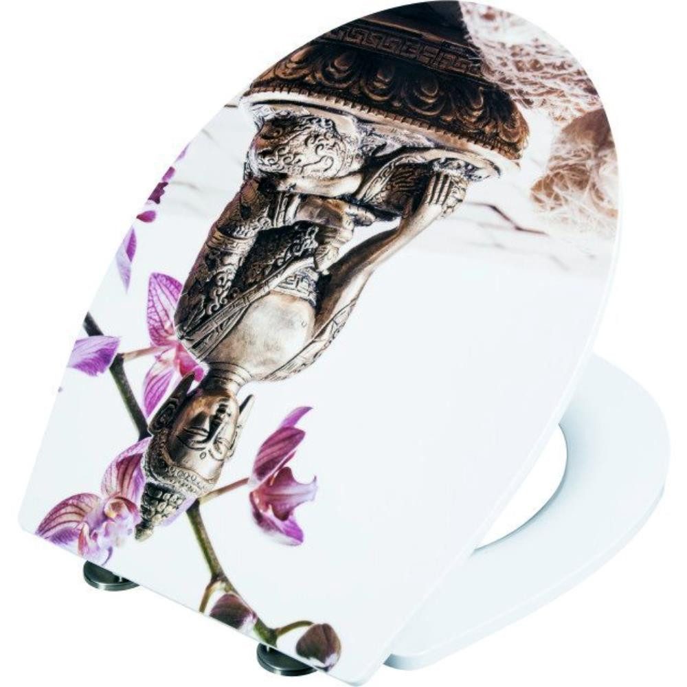 CORNAT WC-Sitz Duroplast WC-Sitz BUDDHA mit Absenkautomatik günstig online kaufen