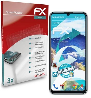 atFoliX Schutzfolie Displayschutzfolie für Oukitel C33, (3 Folien), Ultraklar und flexibel