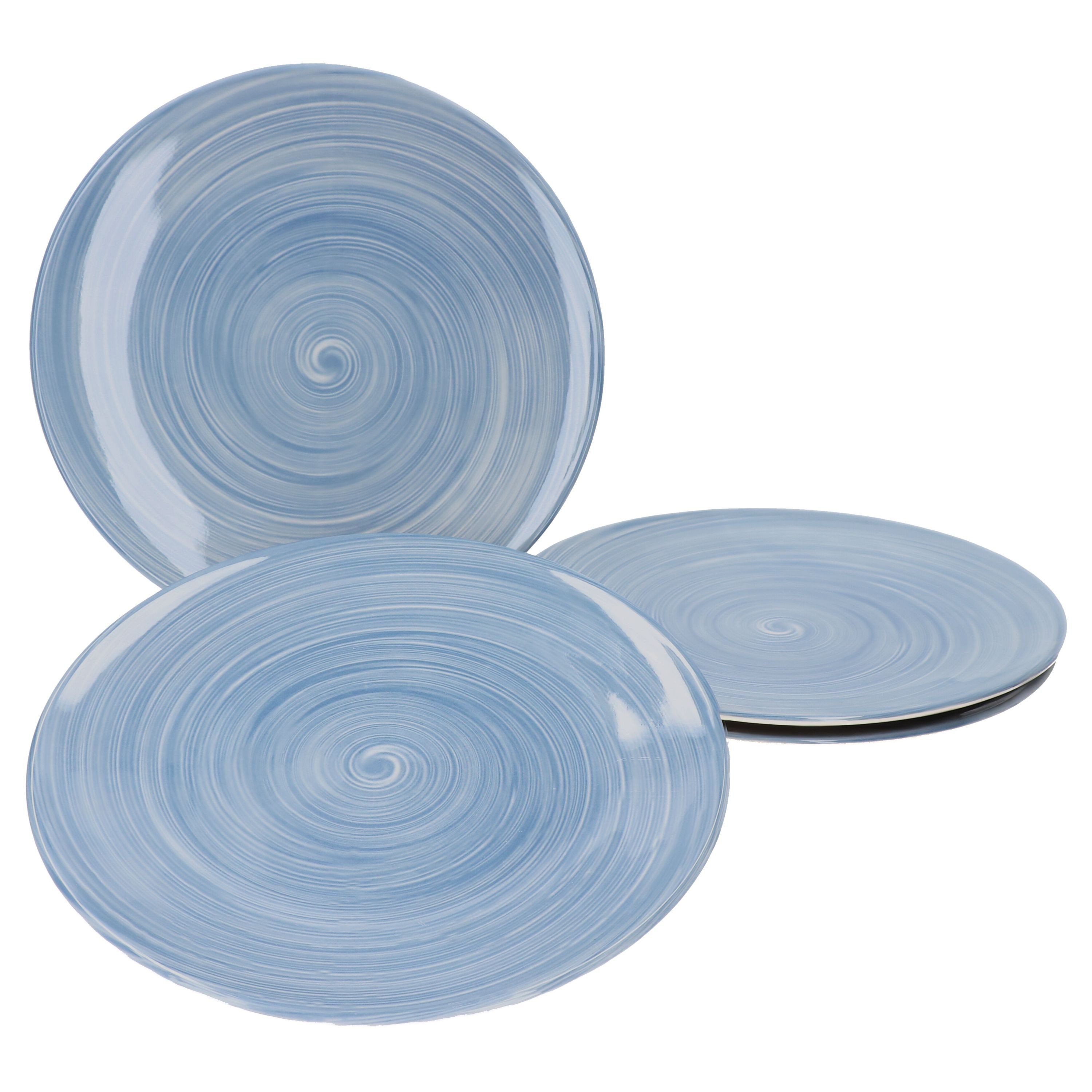 Ritzenhoff & Breker Speiseteller 4er Set Speiseteller Uni Blau Julia 26,5cm Ritzenhoff & Breker