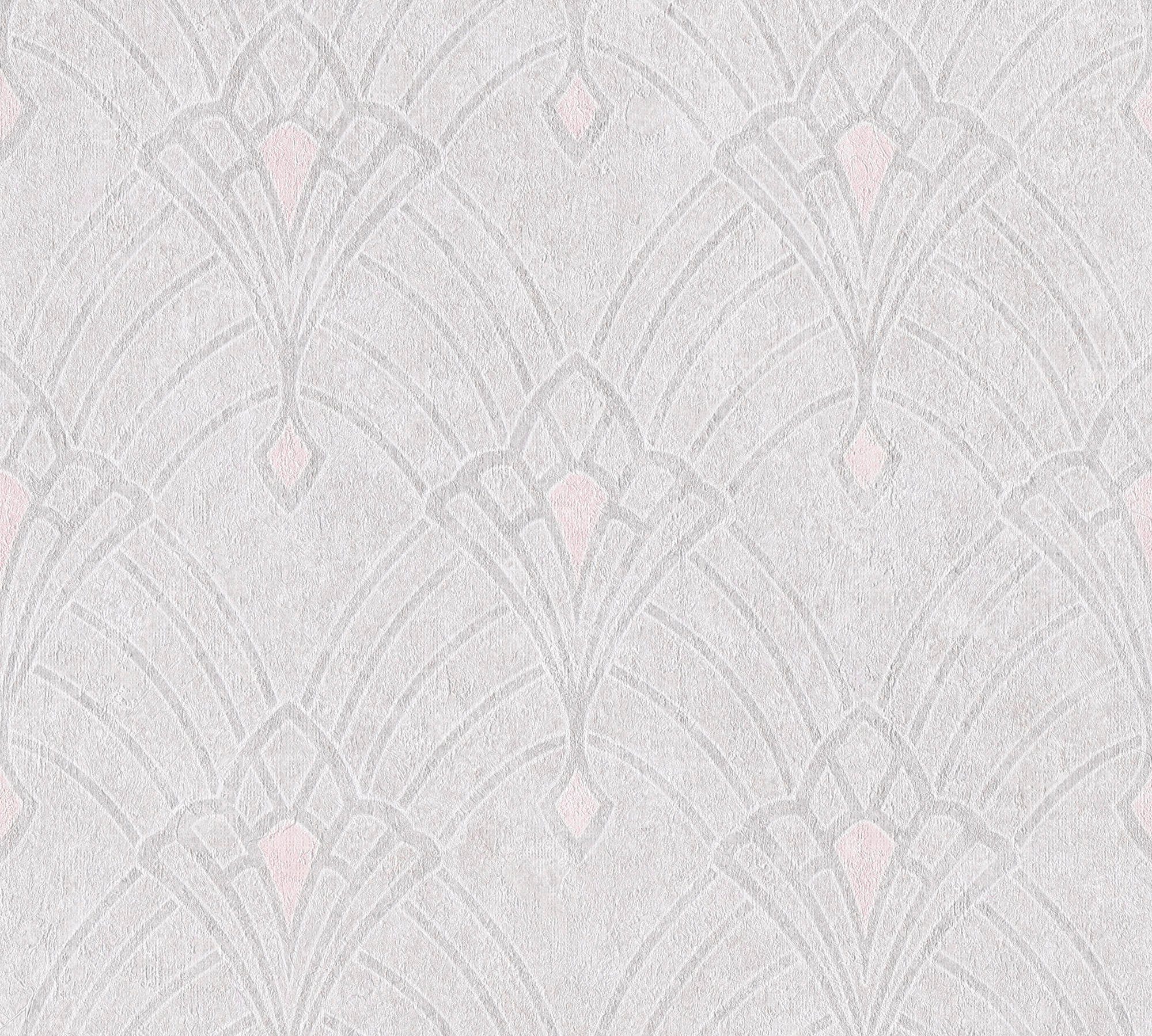 ornamental, walls Orientalisch Hari, Tapete strukturiert, living Mata Vliestapete Barock, orientalisch, beige/rosa