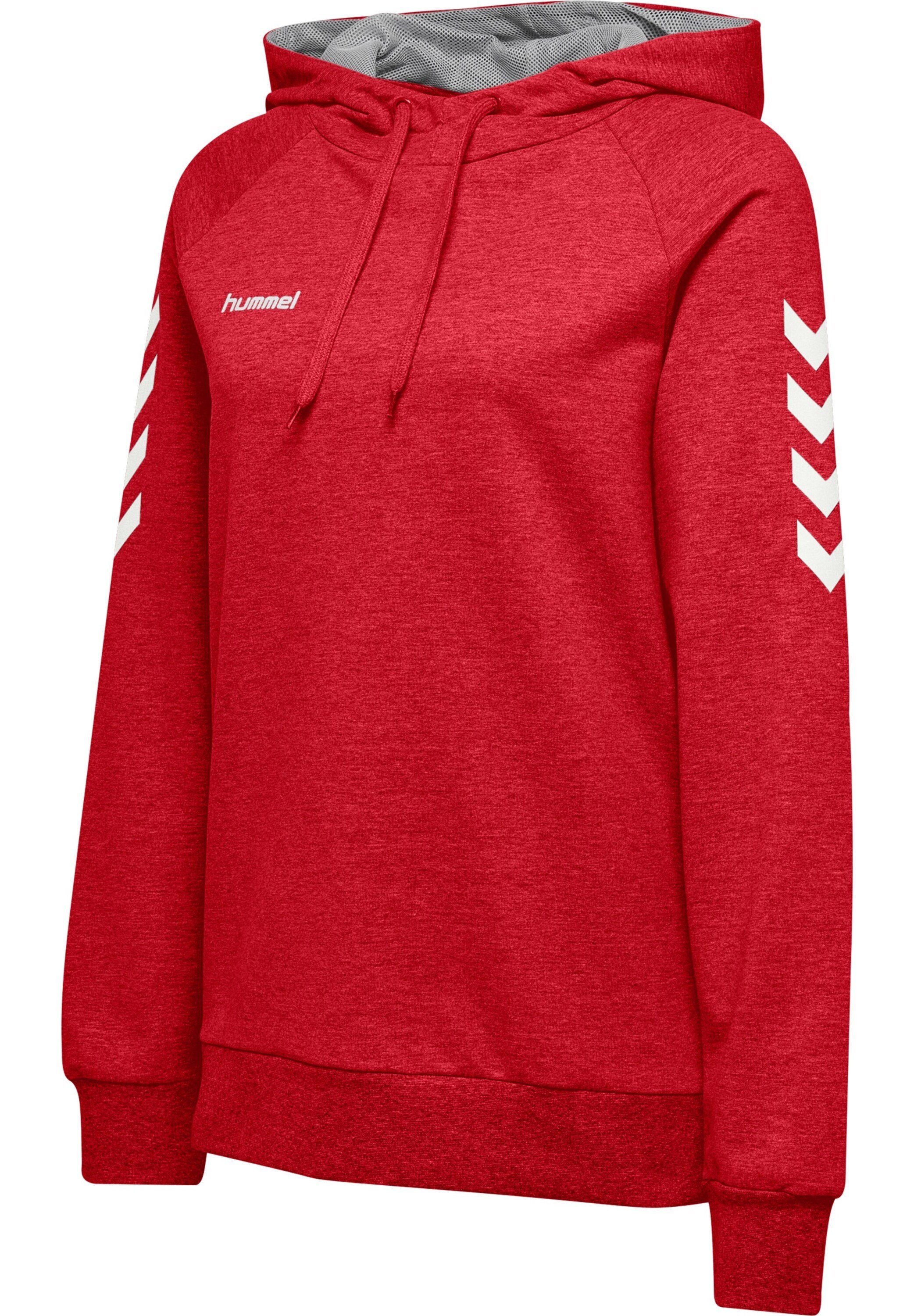 hummel Sweatshirt (1-tlg) Plain/ohne Rot Details