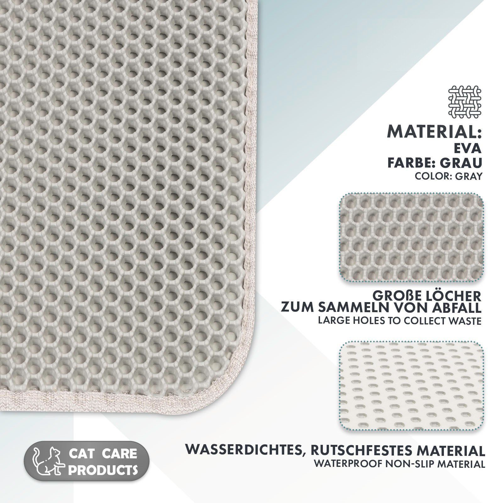 Karat Katzentoilette Katzenstreumatte Charly, Doppelschichtiges Waben-Design, Verschiedene Farben
