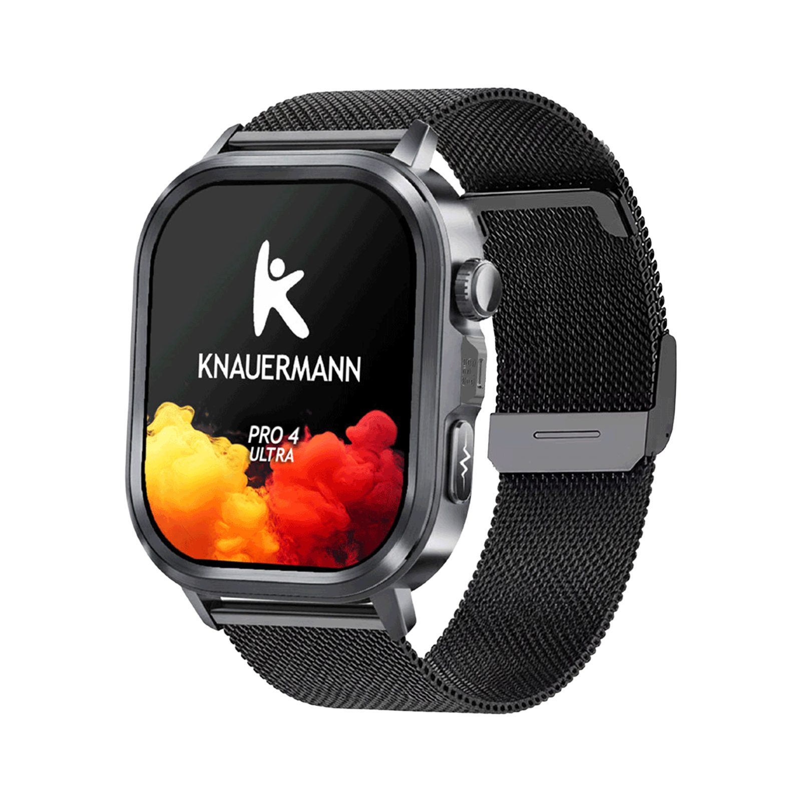 Knauermann PRO 4 Ultra Gesundheitsuhr Smartwatch, GPS, Pflege-, SOS, Gesundheits- und Sportfunktionen