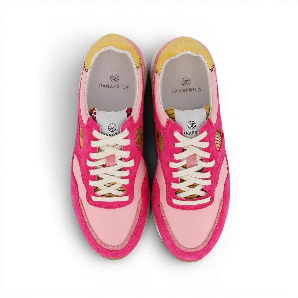 Panafrica Arusha Fuchsia pink/gelb Damen Sneaker