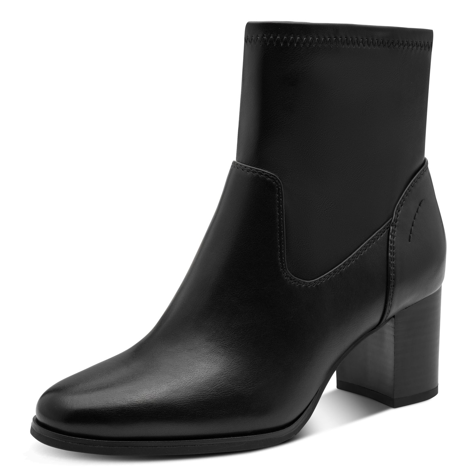 MARCO TOZZI Stiefelette Blockabsatz, Businessschuh mit praktischem Innenreißverschluss