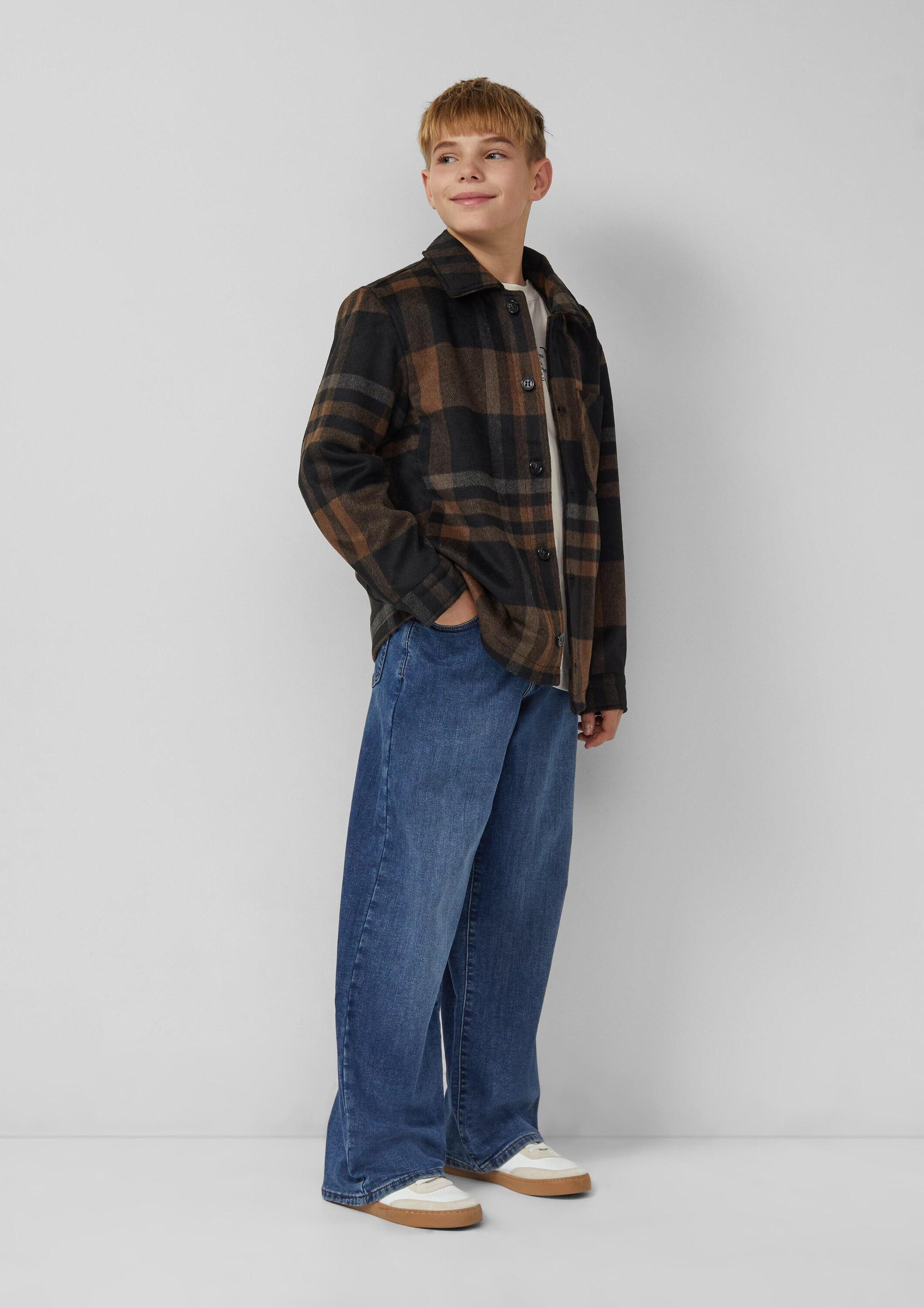 s.Oliver Weite Jeans Jeans-Hose BAGGY Jeans Baggy / Relaxed Fit / Mid Rise / Wide Leg / Soft & Warm Inside