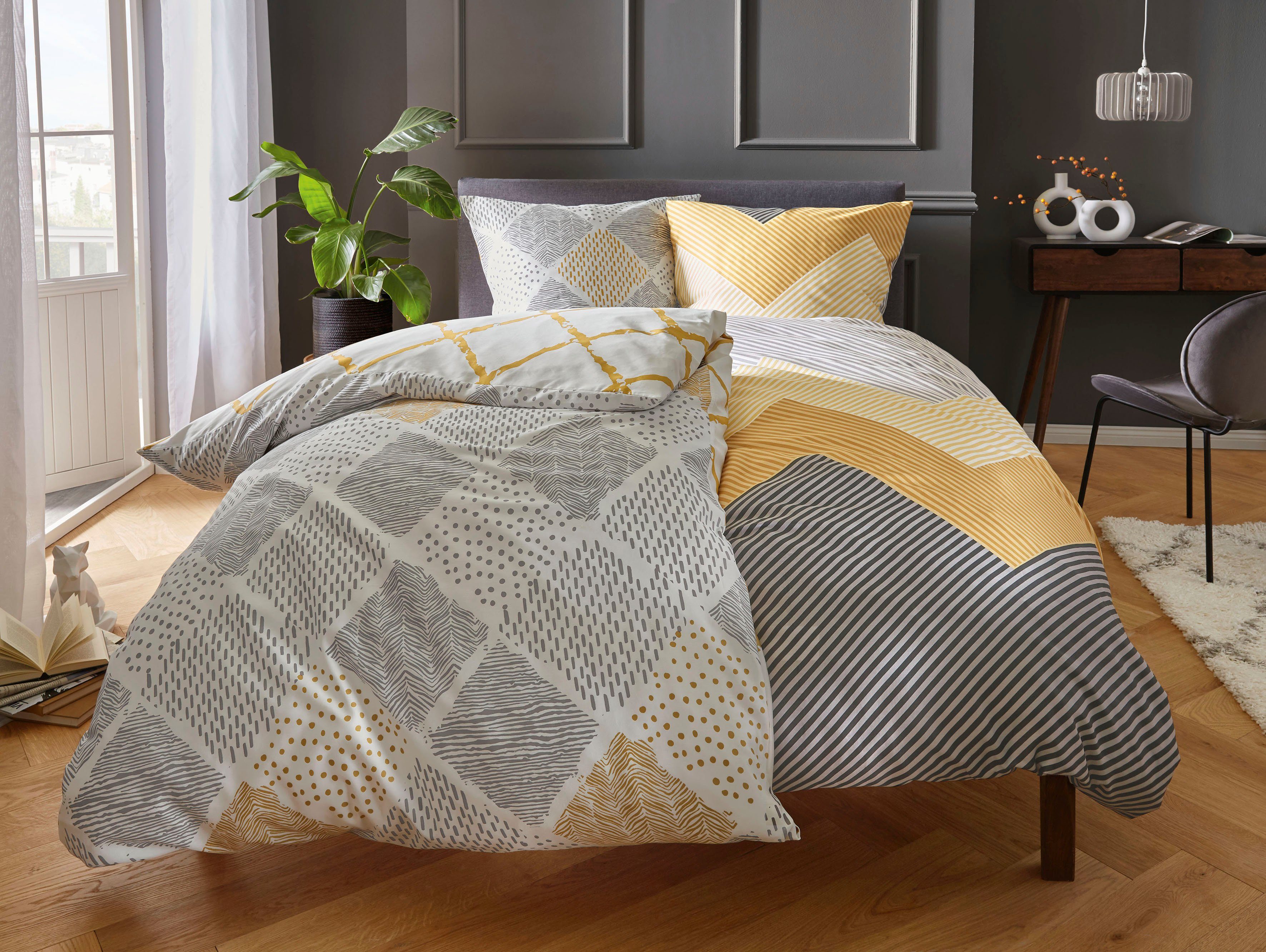 Kleine Wolke Bettwäsche Lykke, Mako-Satin, 2 günstig online kaufen