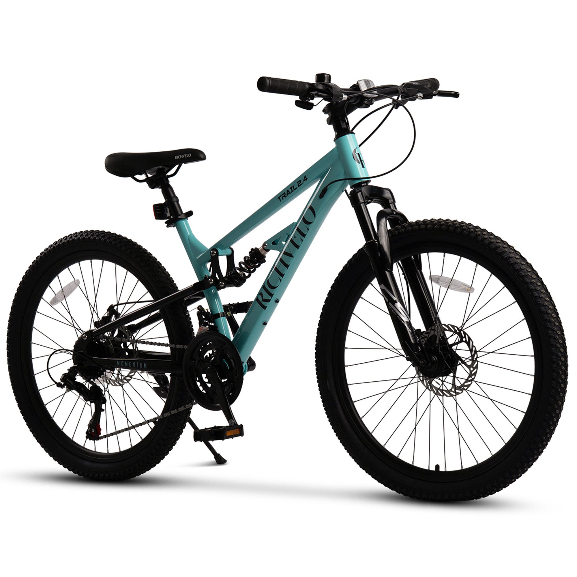 Velors Mountainbike 24 26 27.5 Zoll Fahrrad für Herren Damen Jungen, 21 Gang Shimano Tourney Schaltwerk, Kettenschaltung, mechanische Scheibenbremse Fully MTB Fahrrad Bike für Damen Herren