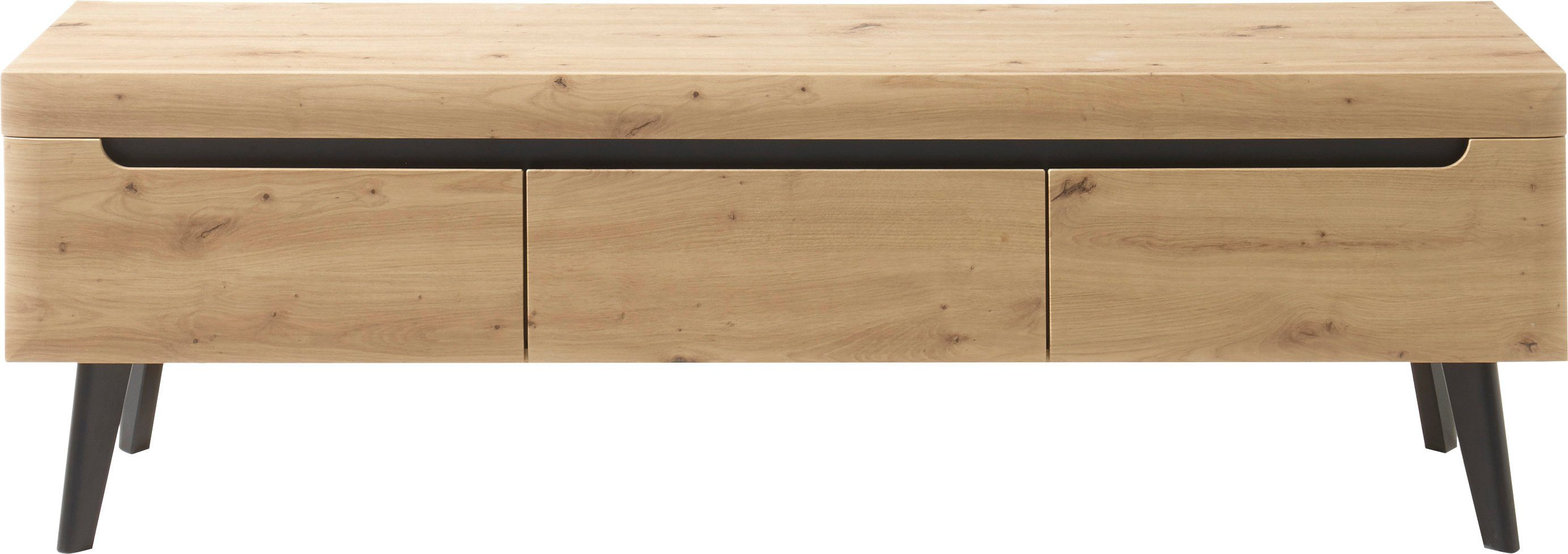 Home affaire Lowboard Torge, TV-Unterschrank, TV-Kommode, Fernsehschrank, TV-Board (1 St), abgeschrägte Füße, drei Farben, Scandi Design, 160 cm breit