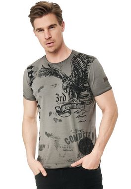 Rusty Neal T-Shirt mit Adler-Print