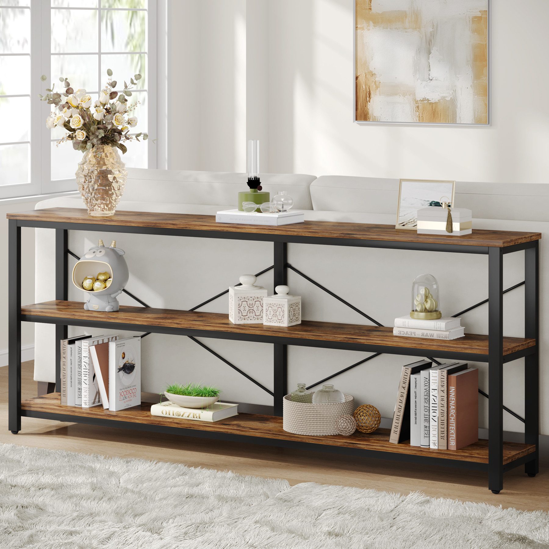 Tribesigns Konsolentisch 180 cm Sofatisch mit günstig online kaufen