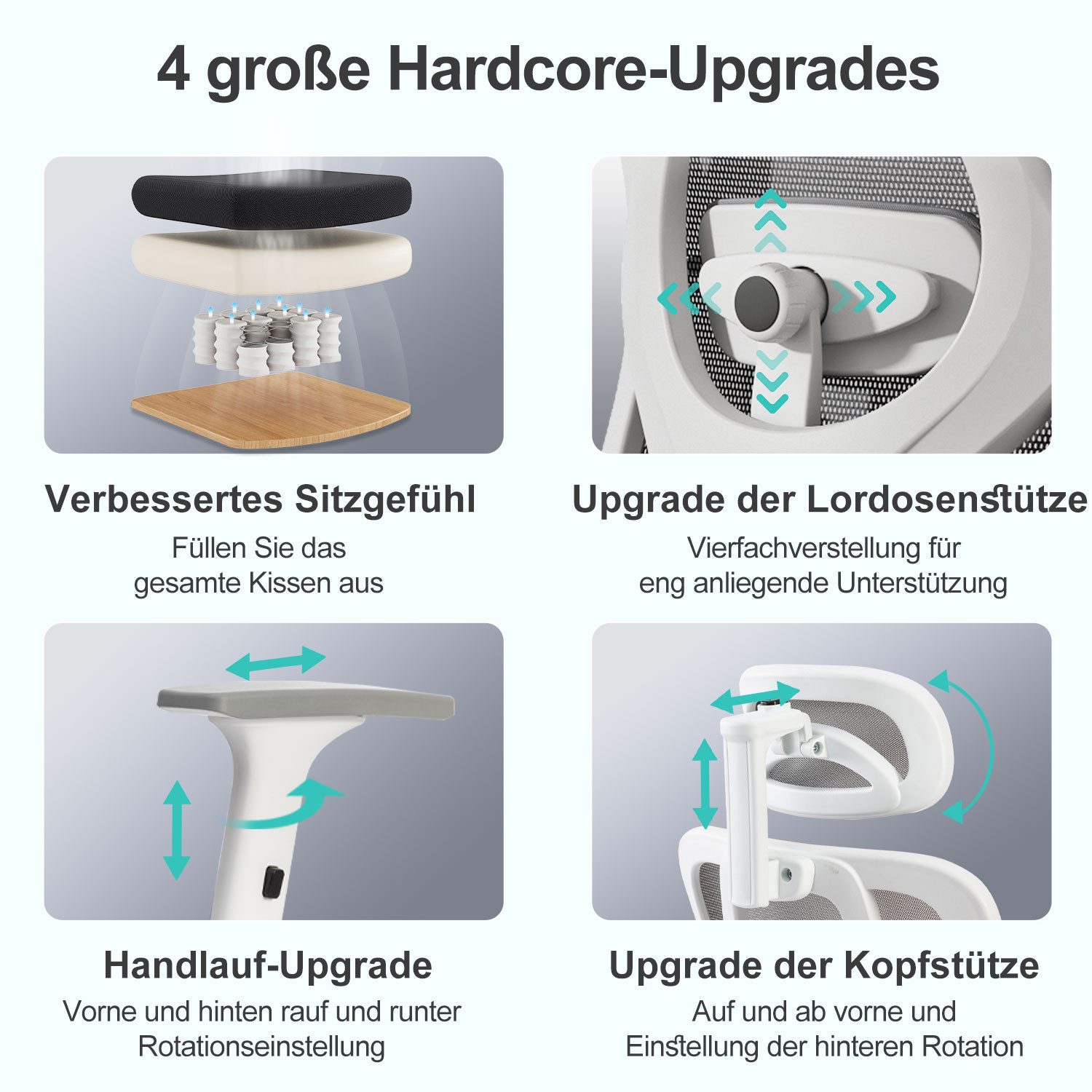 FOXSPORT Bürostuhl, Ergonomischer Schreibtischstuhl (Computerstuhl, Office günstig online kaufen