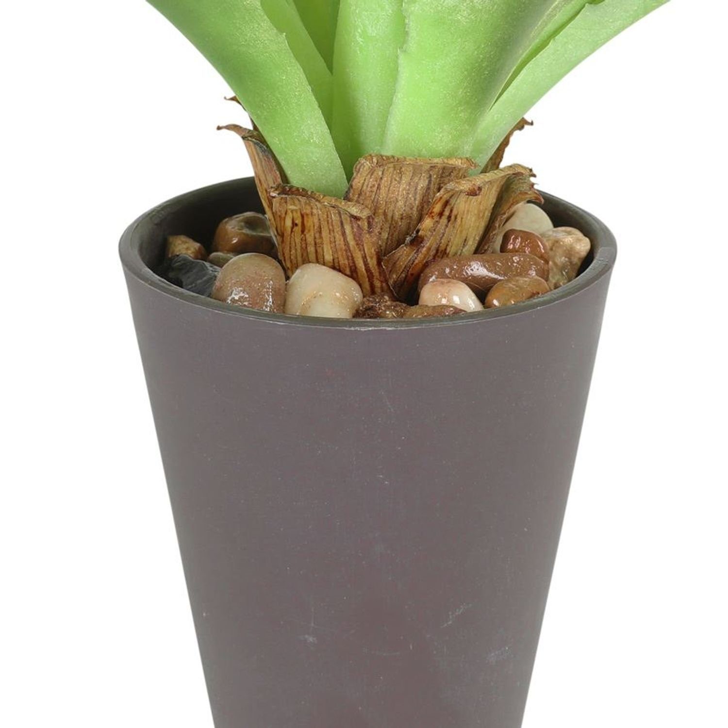 Kunstpflanze Künstliche Aloe Vera im Kunststofftopf Zimmerpflanze, BURI 23cm Kunstpflanze